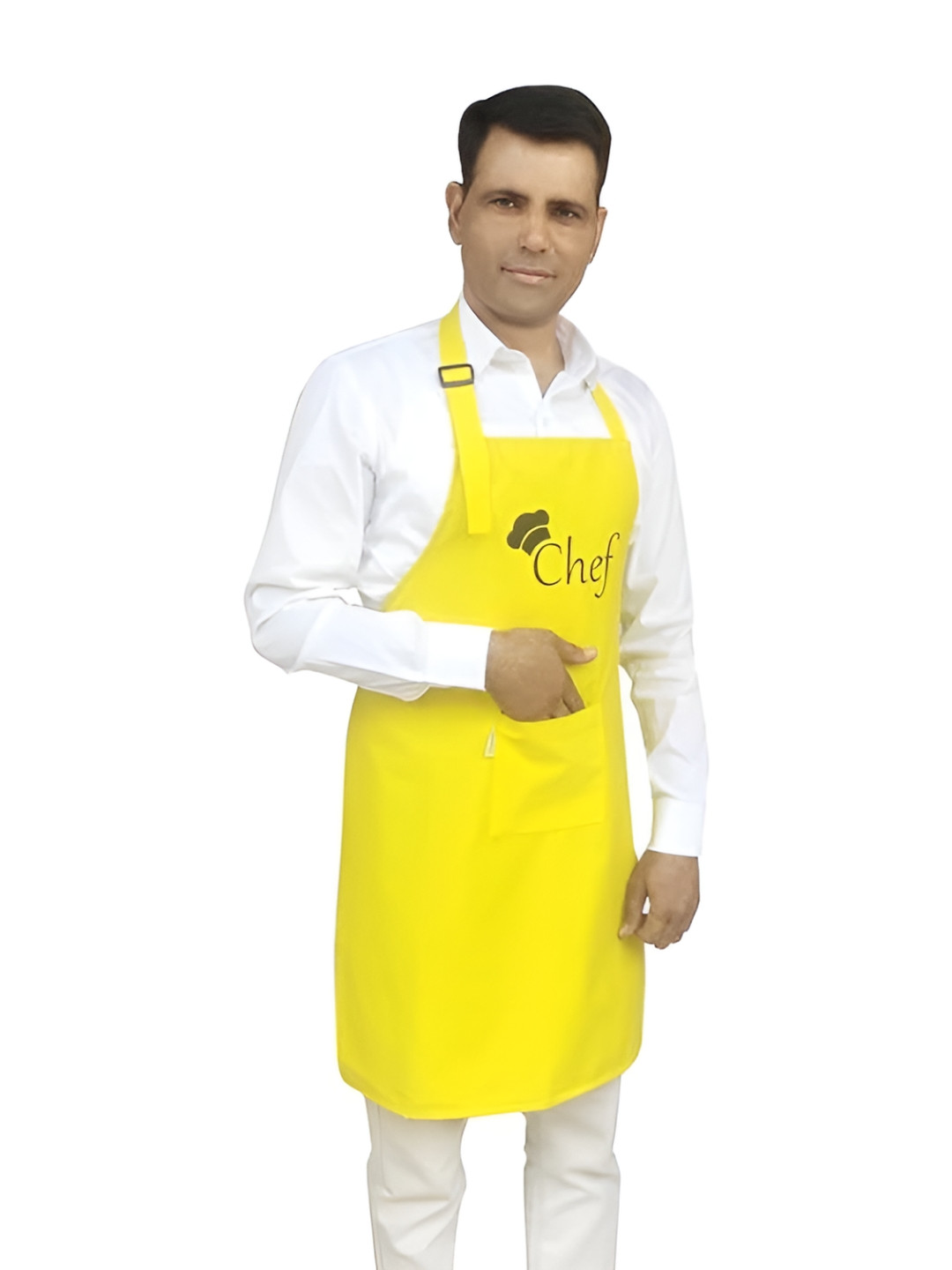 SWITCHON Yellow & Black Chef Printed Apron