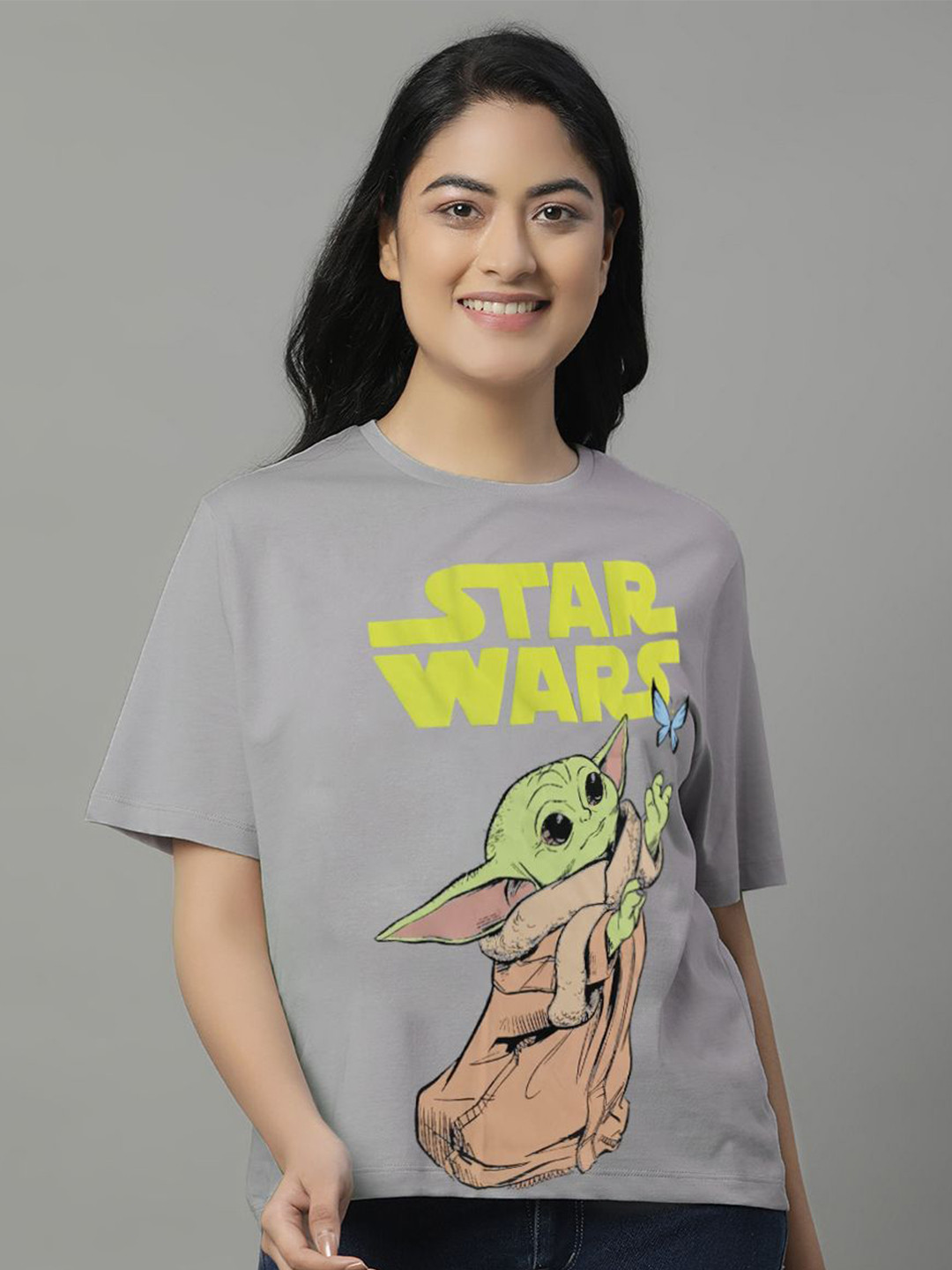 Free Authority Young Women Star Wars Printed Tshirt