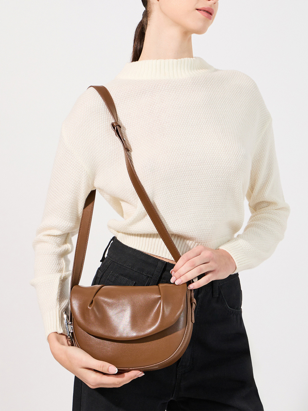 Styli Oversized Half Moon Sling Bag