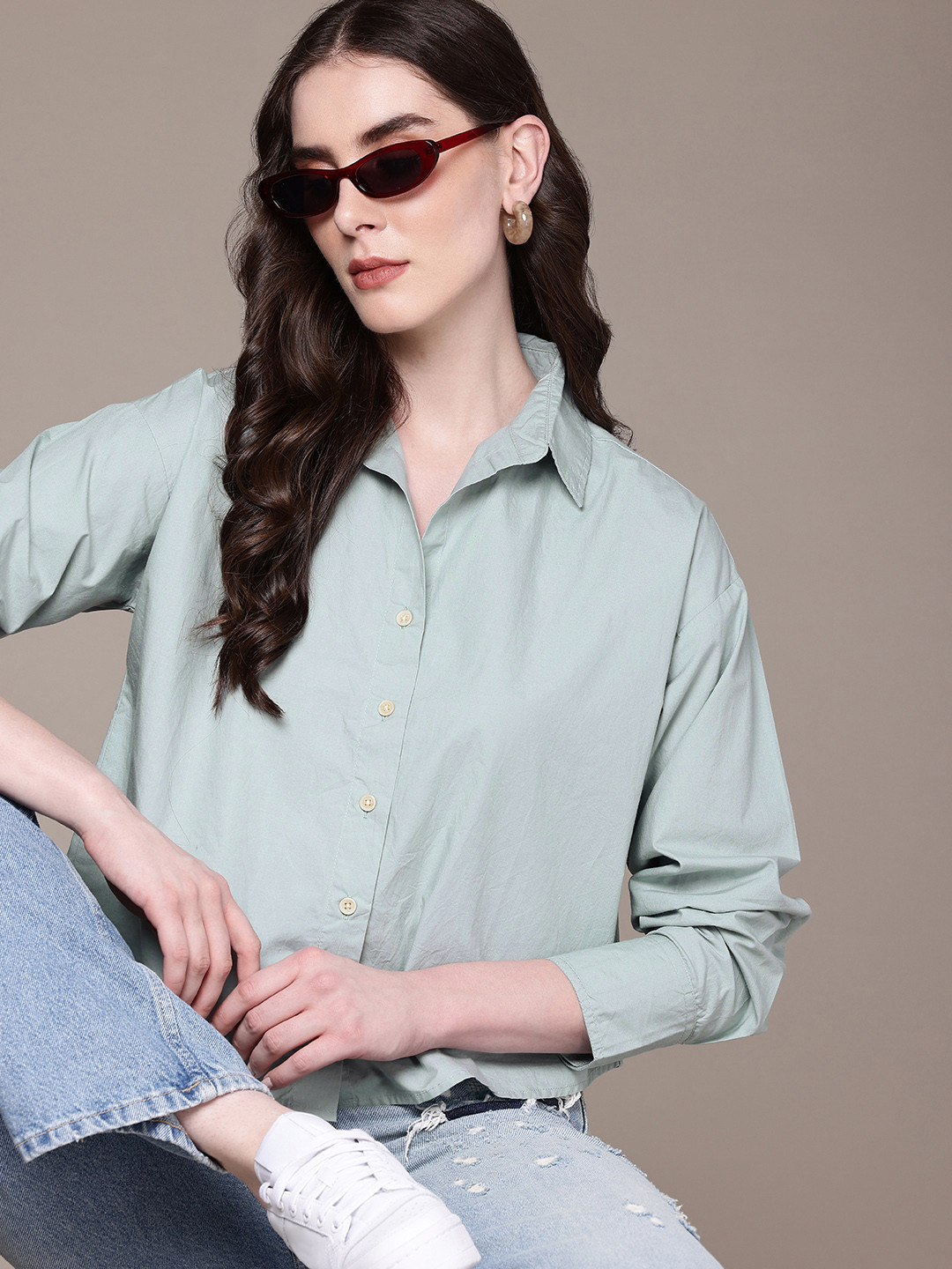 Roadster Women Oversized Casual Shirt