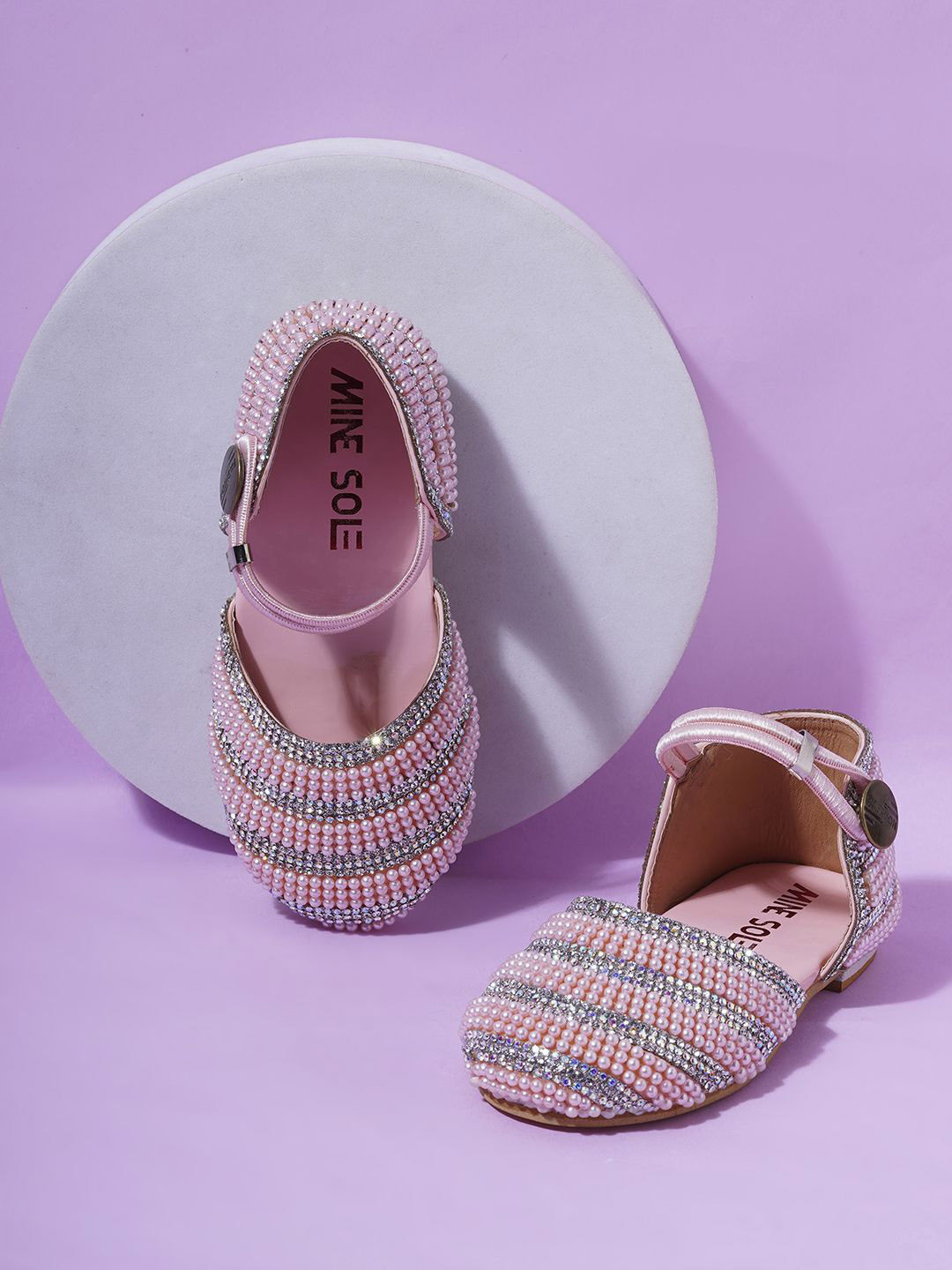 Minesole Girls Embellished Mary Janes