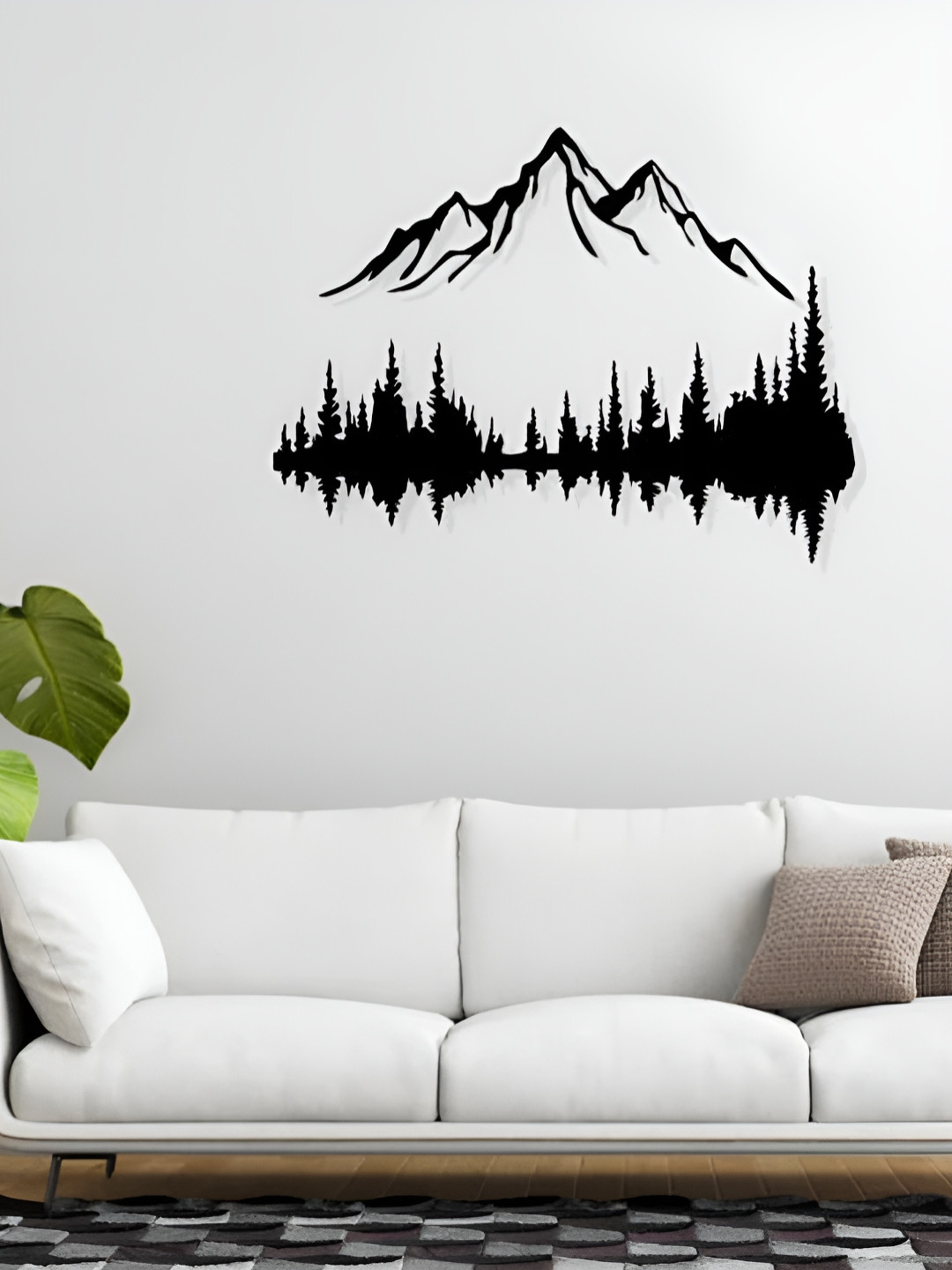 ARTROOMS Mountain & Forest Metal Matte Hanging Hall Signs and Plaques-19In