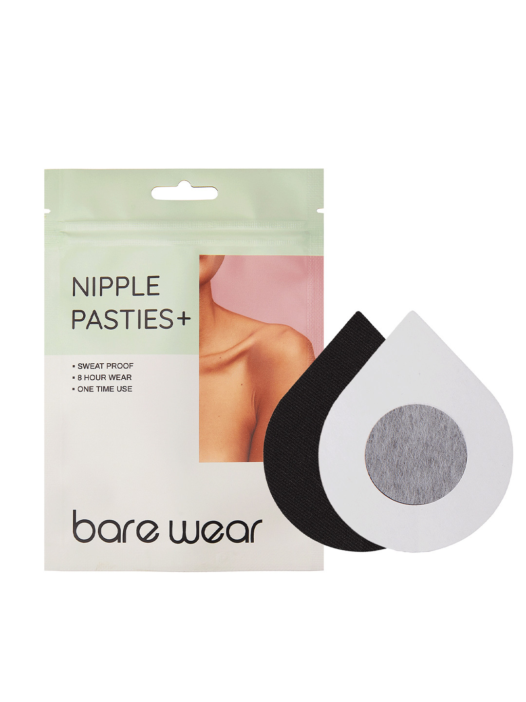 Bare Wear Nipple Pasties Plus Sweatproof Waterproof (10 Pairs) Nipple Covers