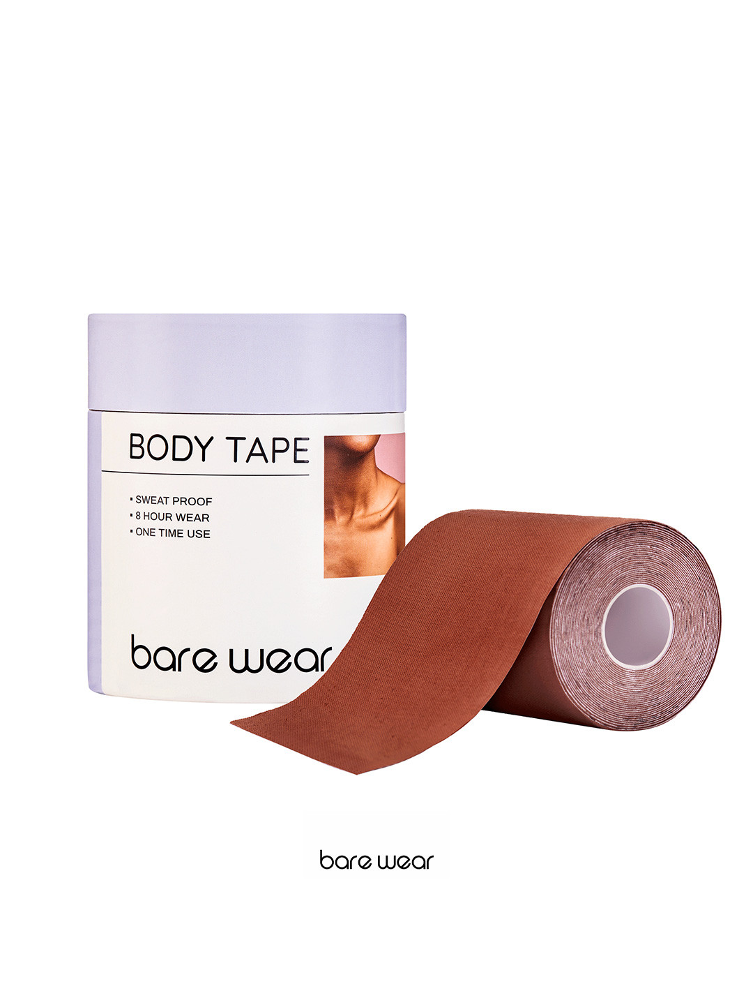 Bare Wear Brown Body Tape 7.5 cm Width A-J+ Cup Sweatproof Breast Lift Boob Tape