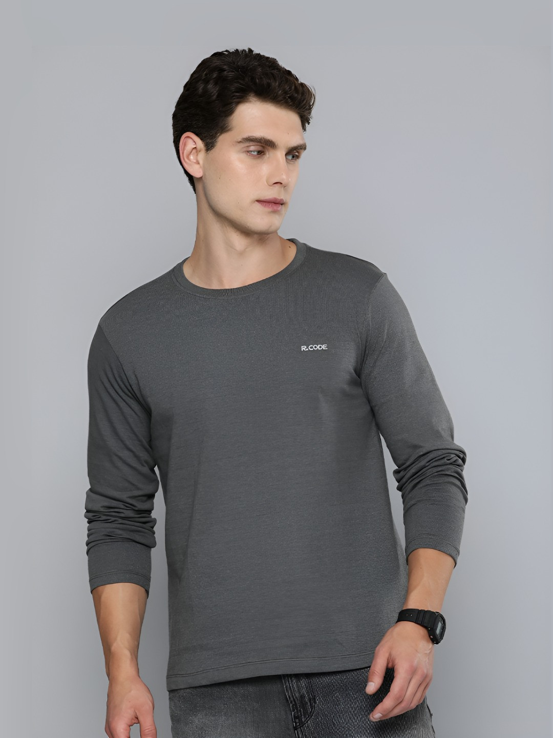 R.Code by The Roadster Life Co. Men Applique T-shirt