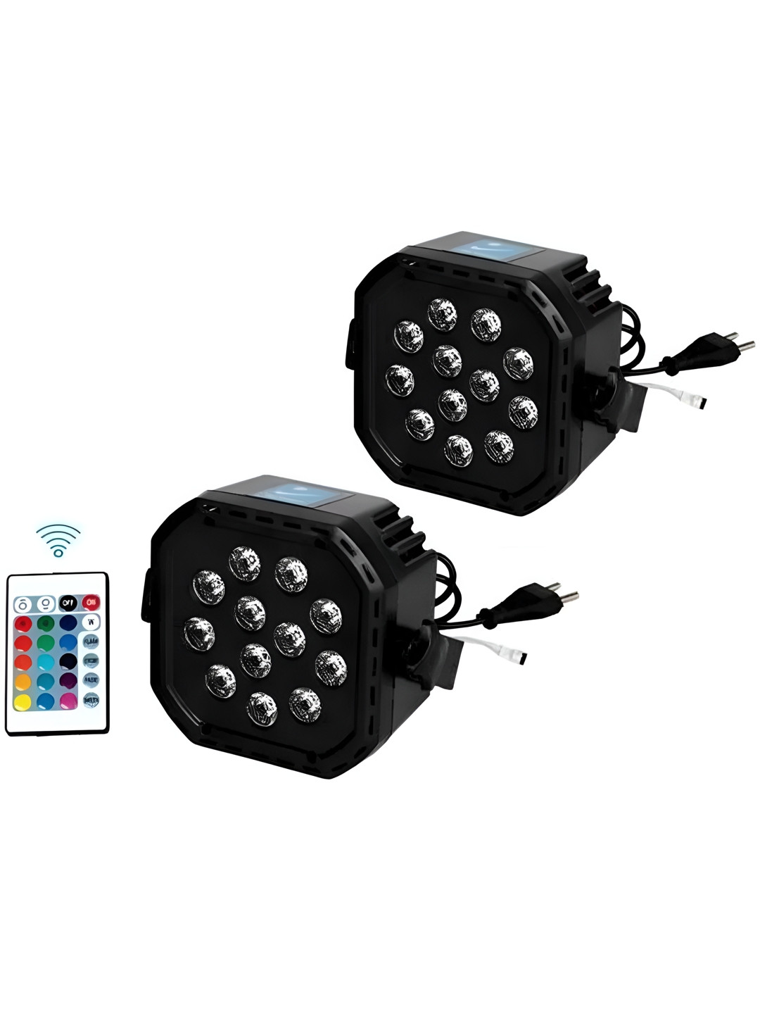 ENORMITY Black & White 2 Pieces Spherical Textured Disco Floor Lamps