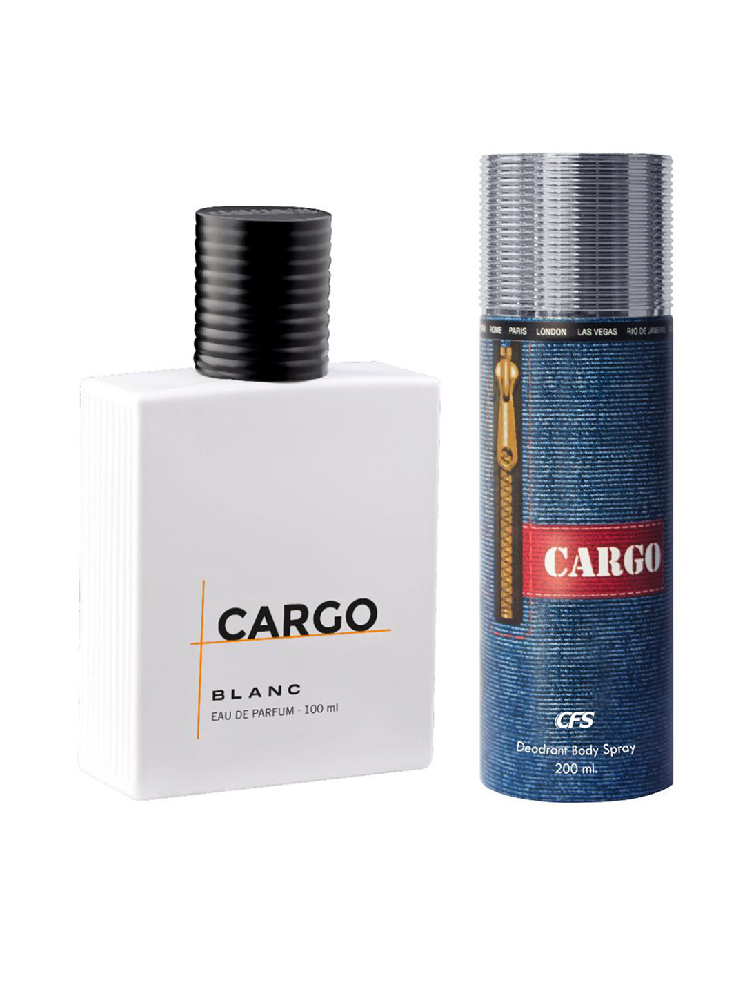 CFS Cargo Blanc Eau De Parfum & Cargo Blue Long Lasting Deodorant Combo