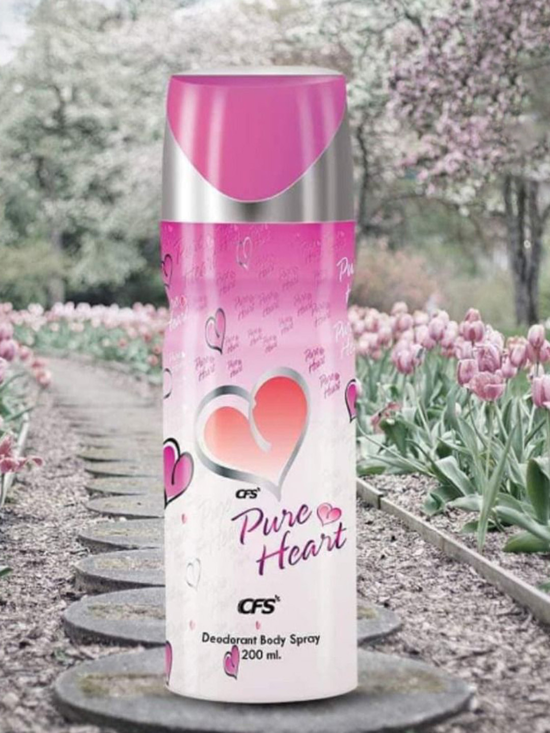 CFS 21 Ice Water EDP Perfume & Pure Heart Pink Deodorant Body Spray-100ml+200ml