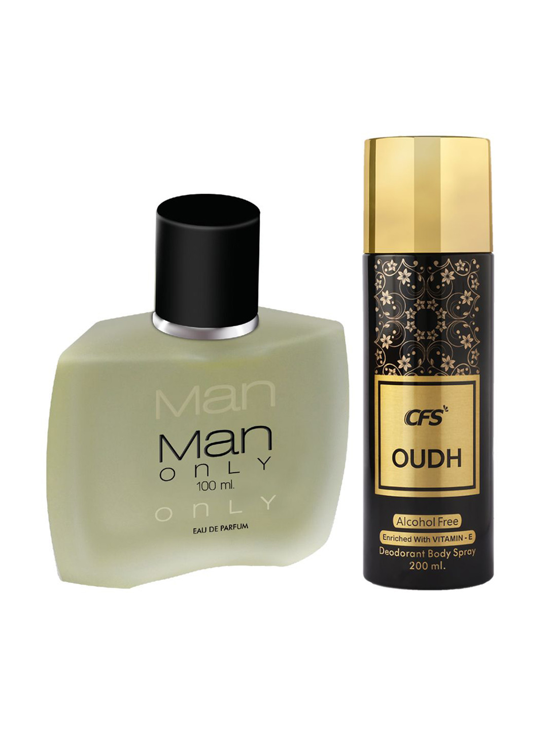 CFS Man Only Eau De Parfum & Oudh Black Long Lasting Deodorant Combo