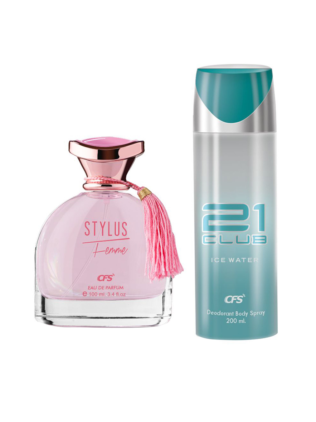 CFS Stylus EDP Long Lasting Perfume & Ice Water Deodorant - 100ml+300ml