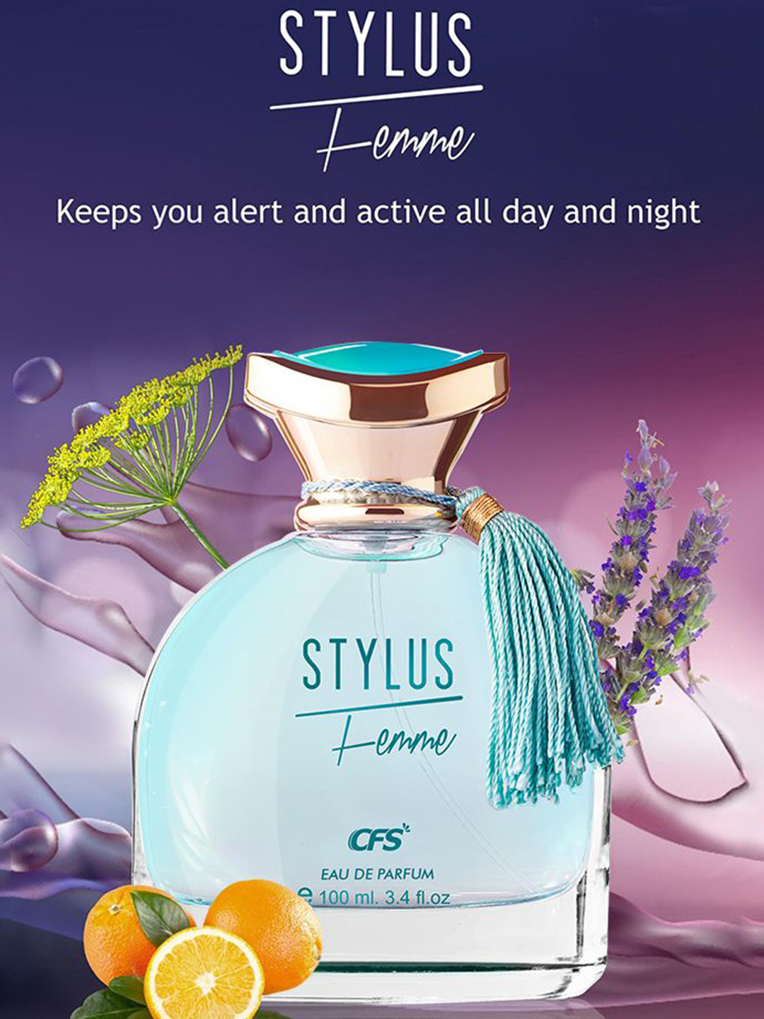 CFS Stylus Blue EDP Perfume & Ice Water Deodorant Body Spray-100ml+200ml