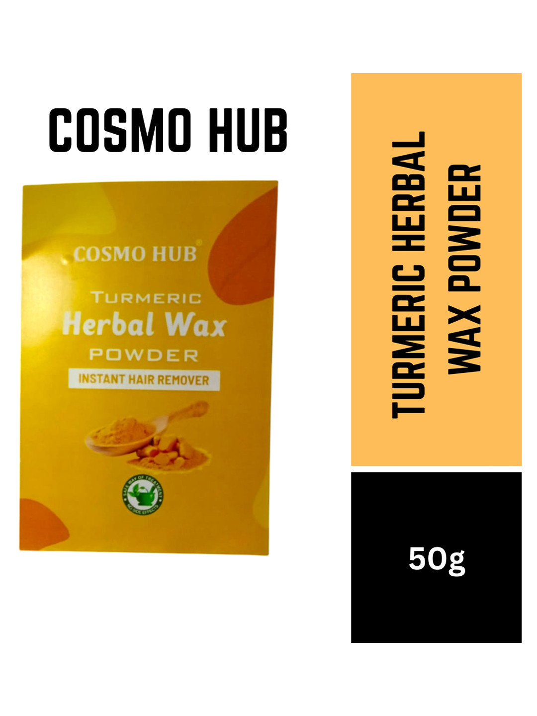 COSMO HUB Lemon Herbal Wax Powder for Instant Hair Removal - 50g