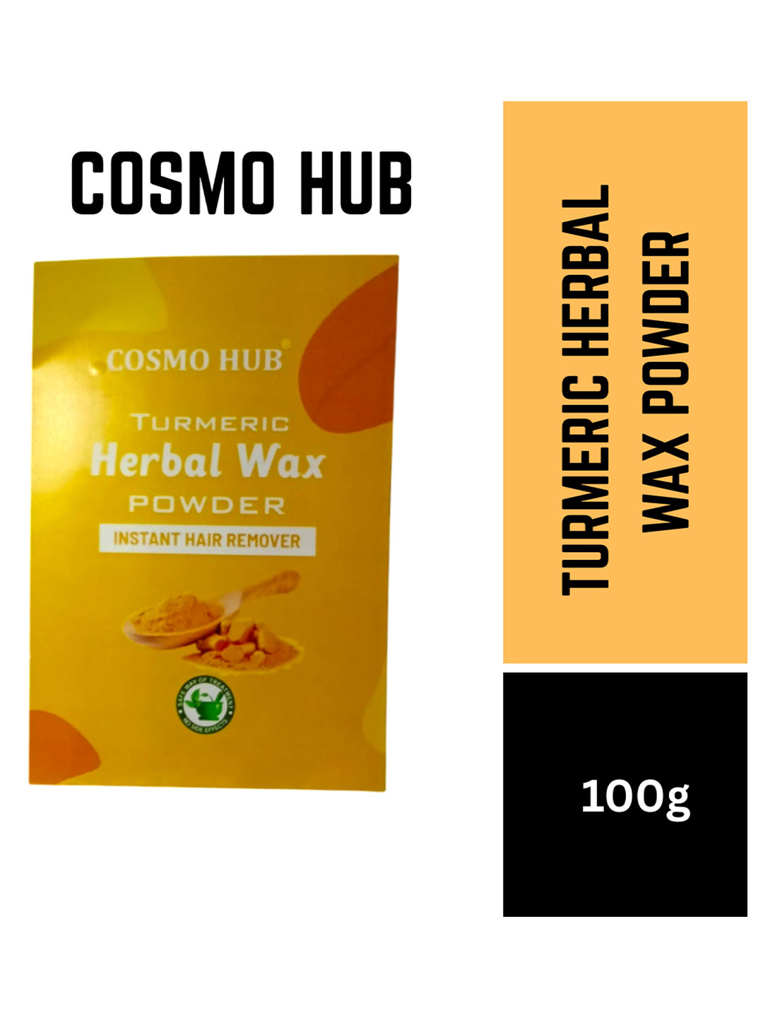 COSMO HUB Turmeric Herbal Wax Powder for Instant Hair Removal -100g