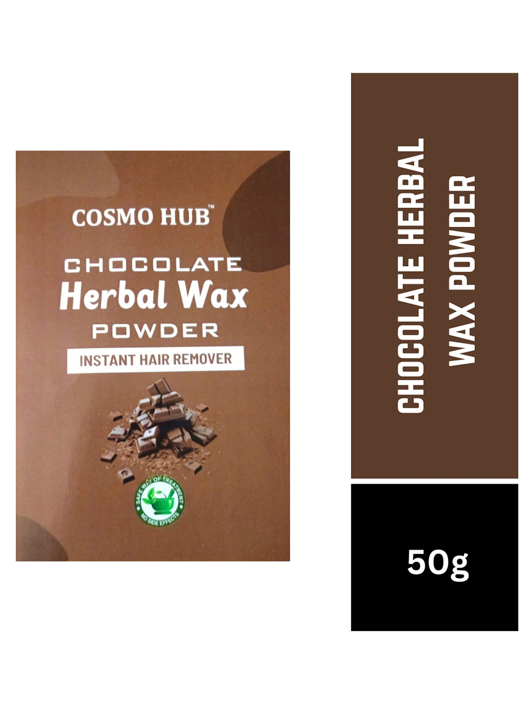 COSMO HUB Chocolate Herbal Wax Powder for Instant Hair Removal - 50g