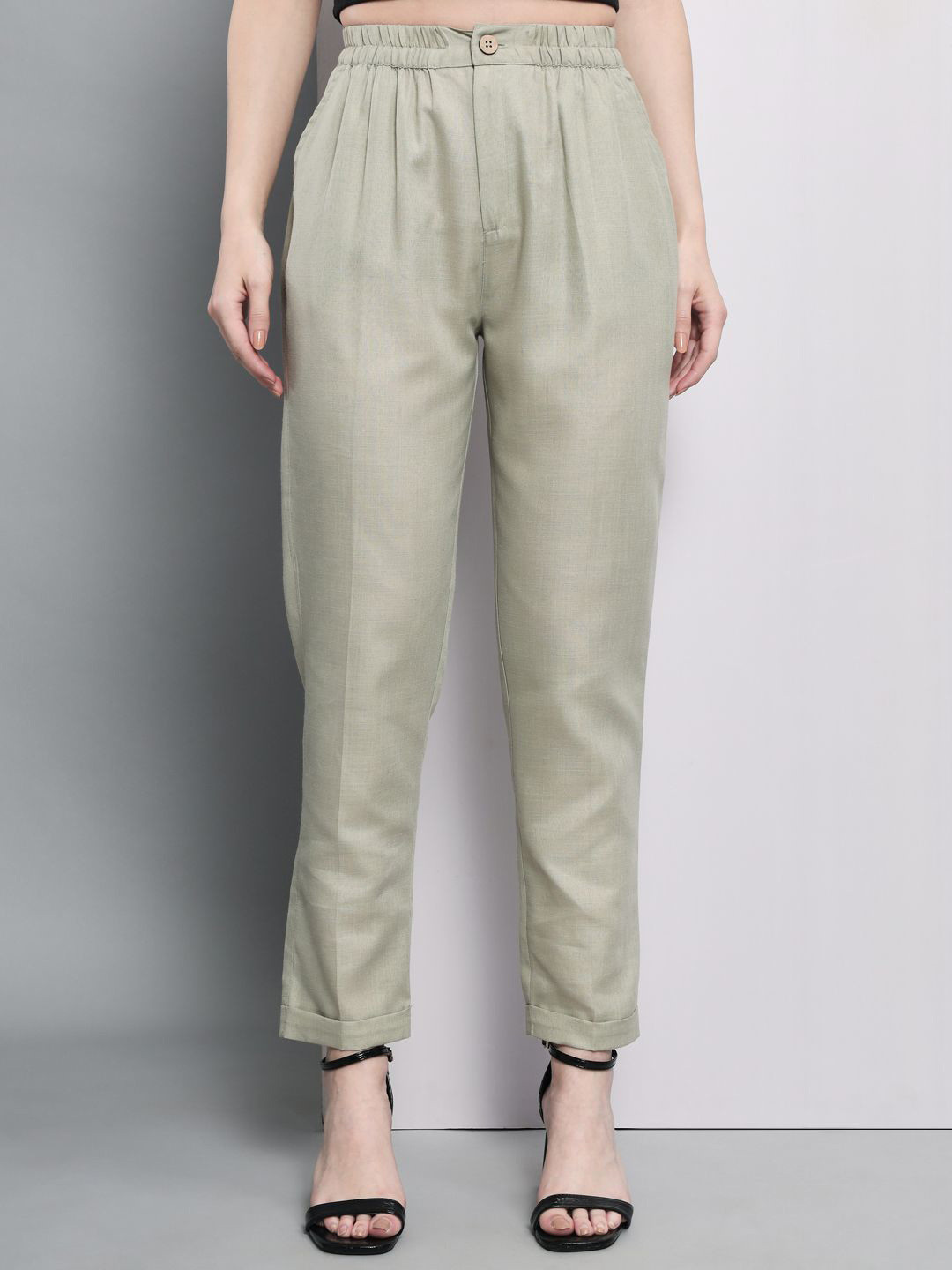 TANDUL Women Original Pleated Peg Trousers