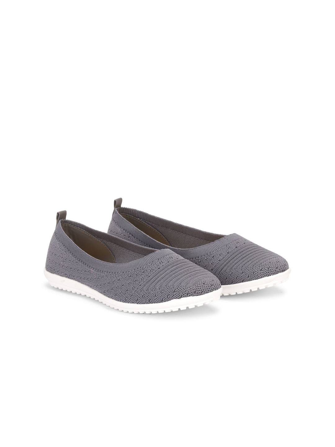 TRY FEET Women Striped Woven Design Slip-On Sneakers