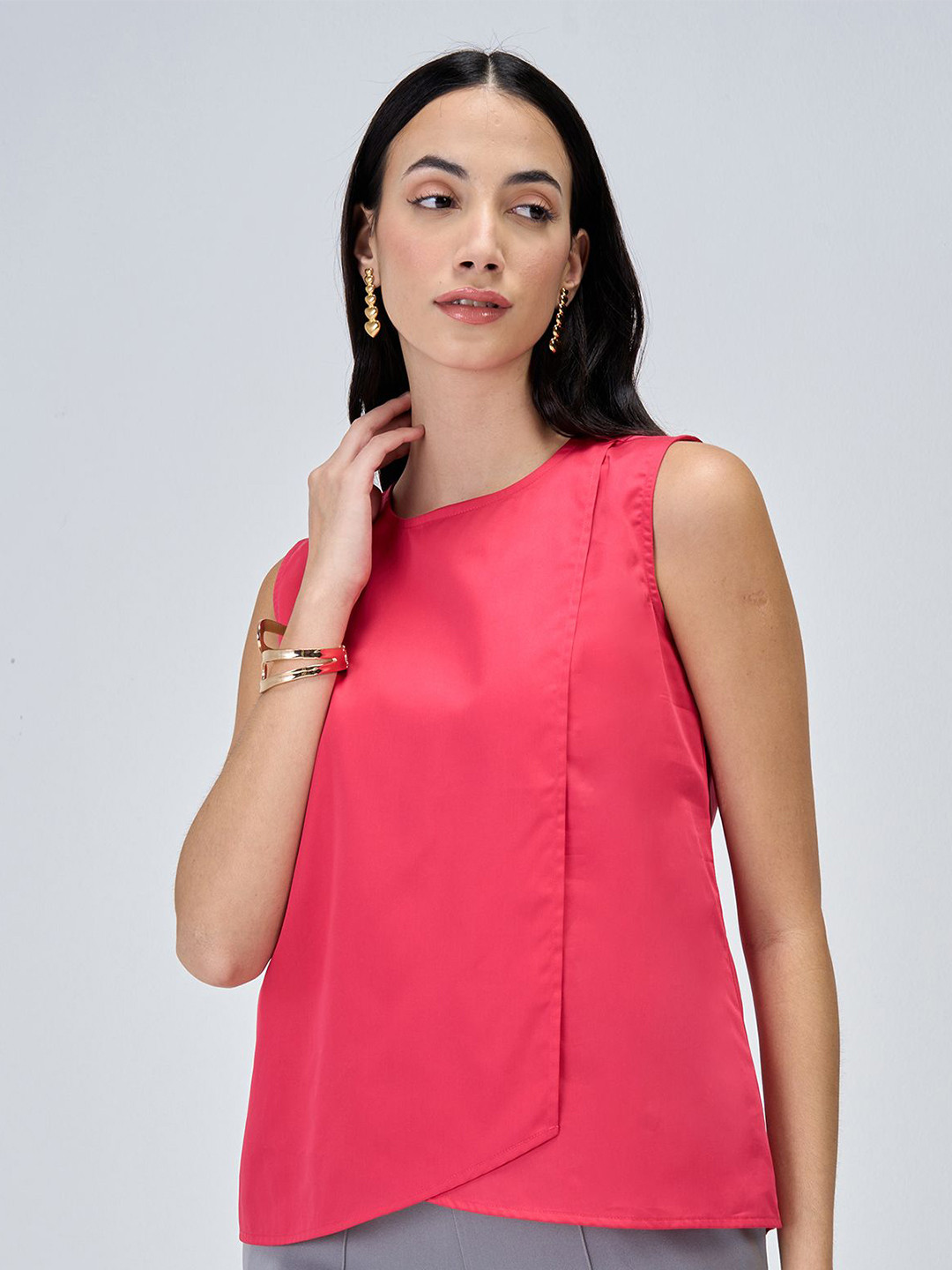 SALT ATTIRE Cotton Wrap Top