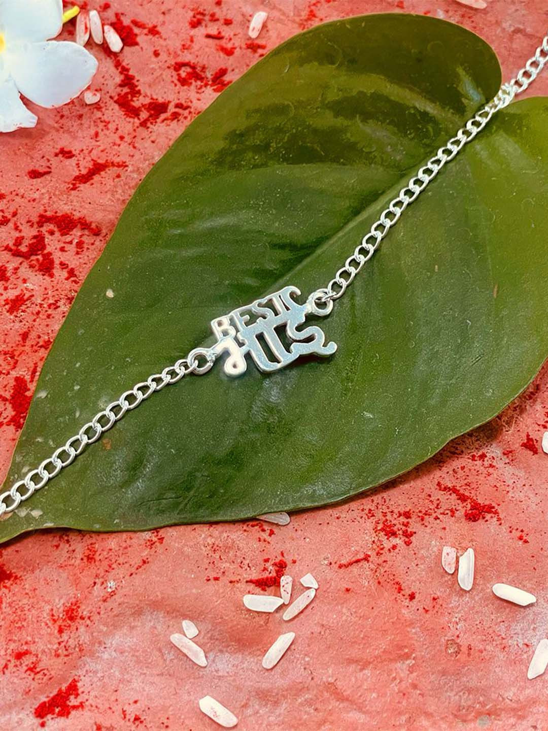 trueBrowns 925 Sterling Silver Best Bhai Wraparound Rakhi