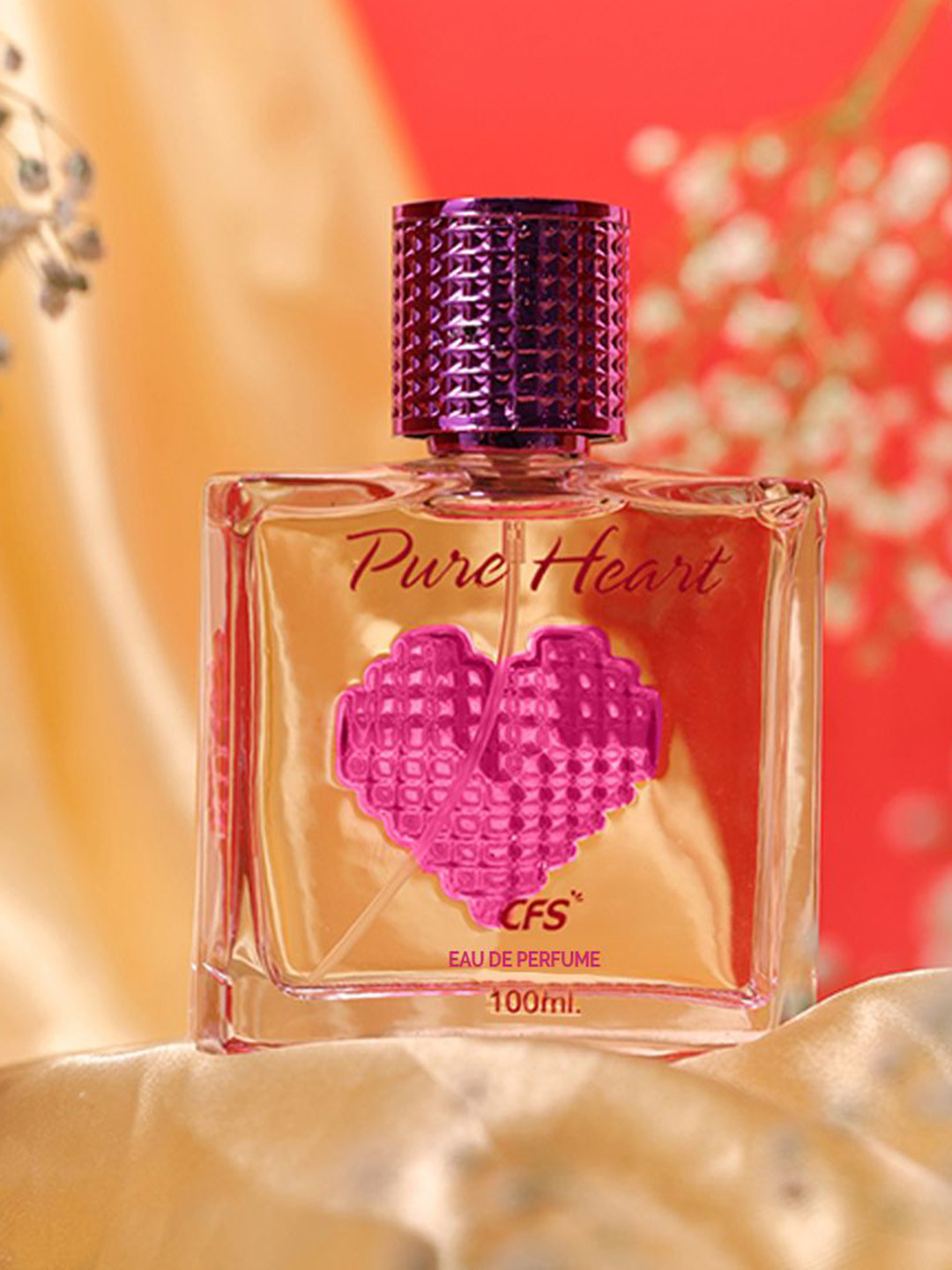 CFS Set of Pure Heart Pink Eau De Parfum - 100ml & Oudh Black Deodorant Body Spray - 200ml