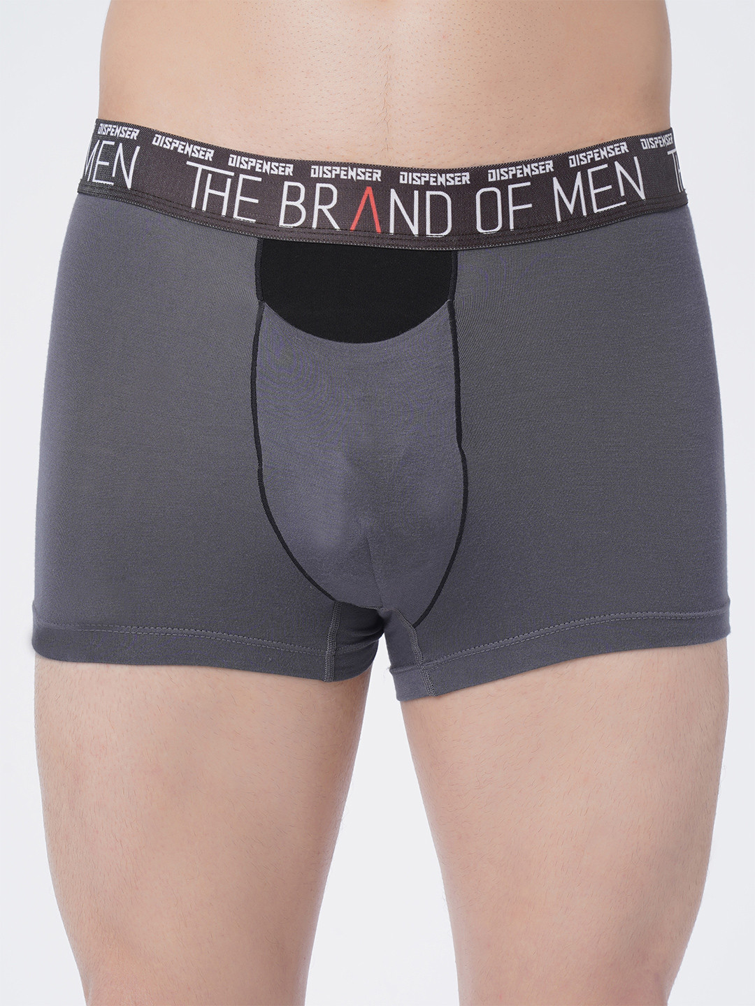 DISPENSER Men Mid-Rise Trunks S4-Trunk-Grey-M