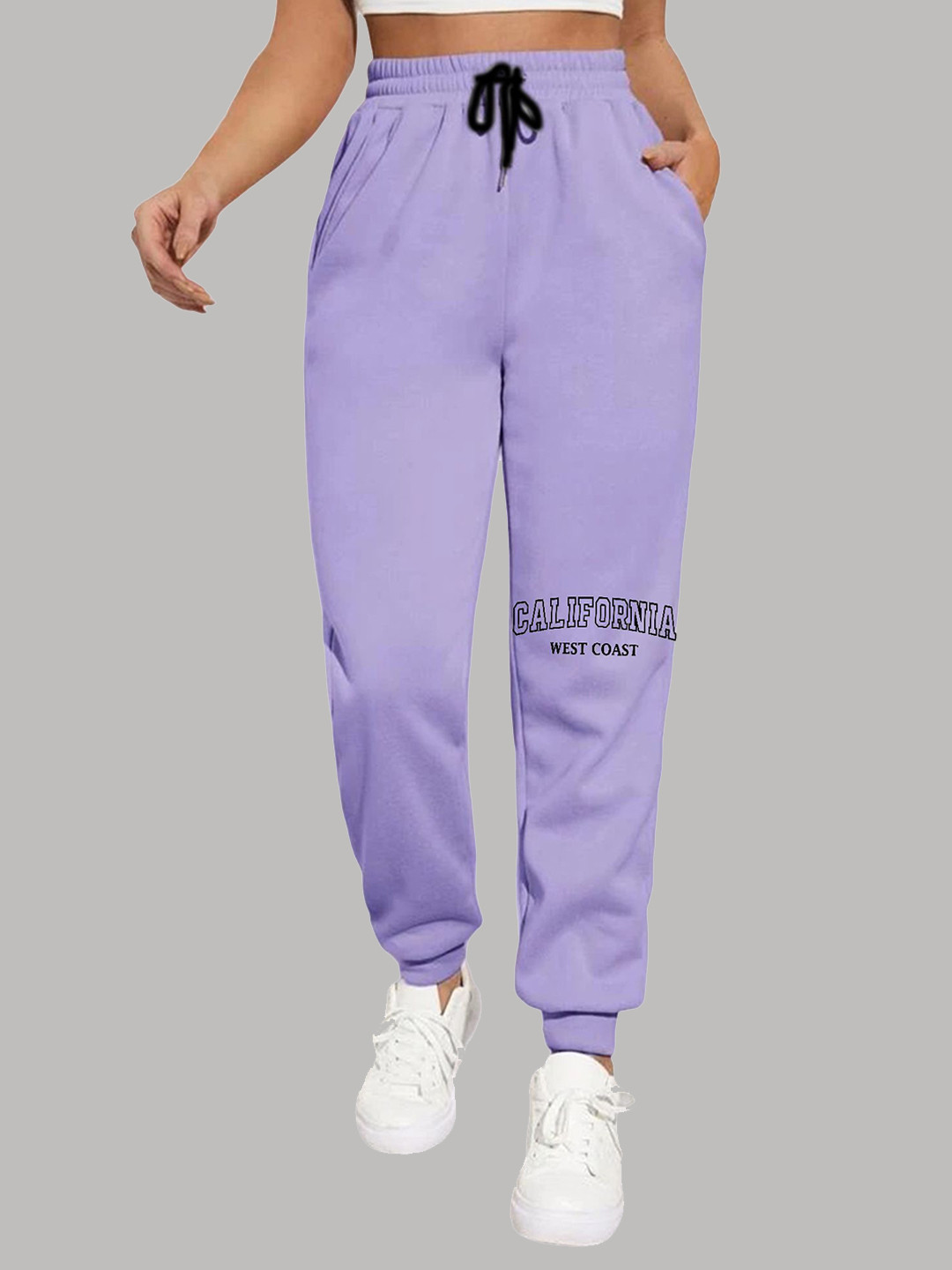 TABADTOD Women Relaxed Fit Mid Rise Joggers