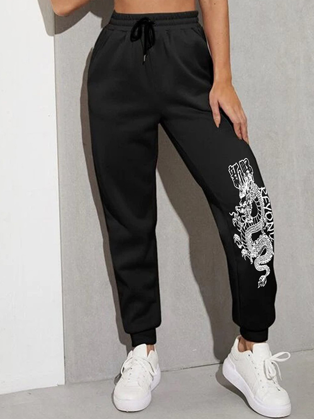 TABADTOD Women Relaxed Mid-Rise Joggers Trousers