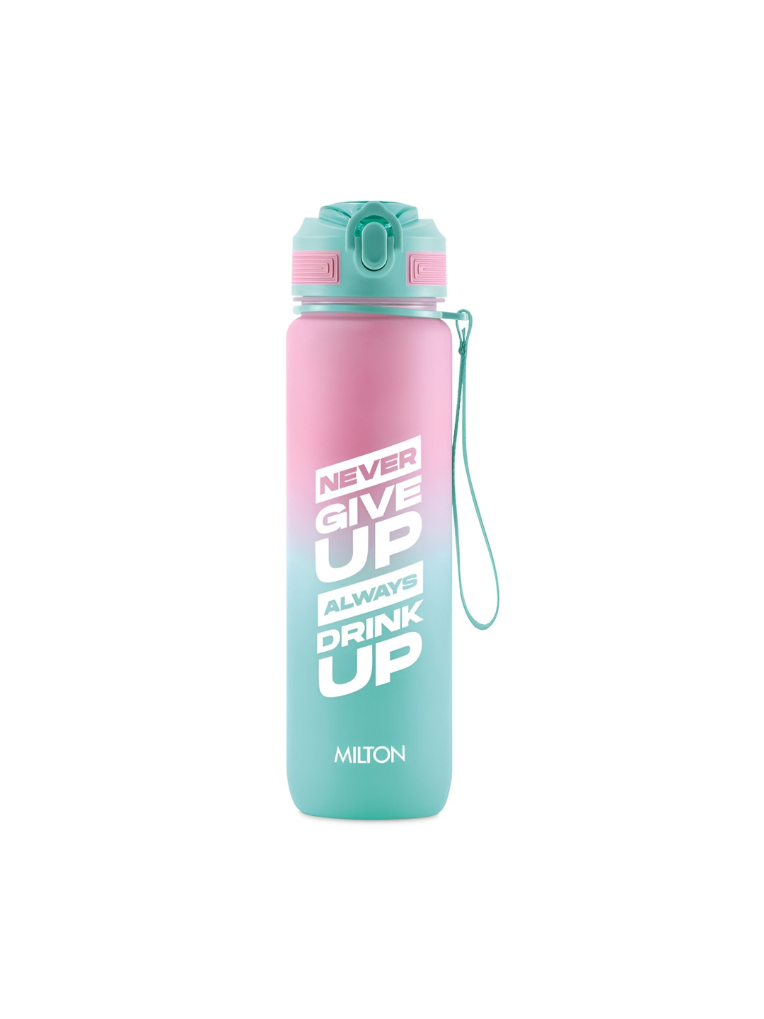 Milton Gen'Z Pink Typography Plastic Spill Proof Sipper - 1L
