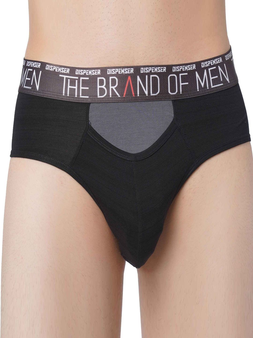 DISPENSER Mid Rise Basic Briefs  S4-Brief-Black-M