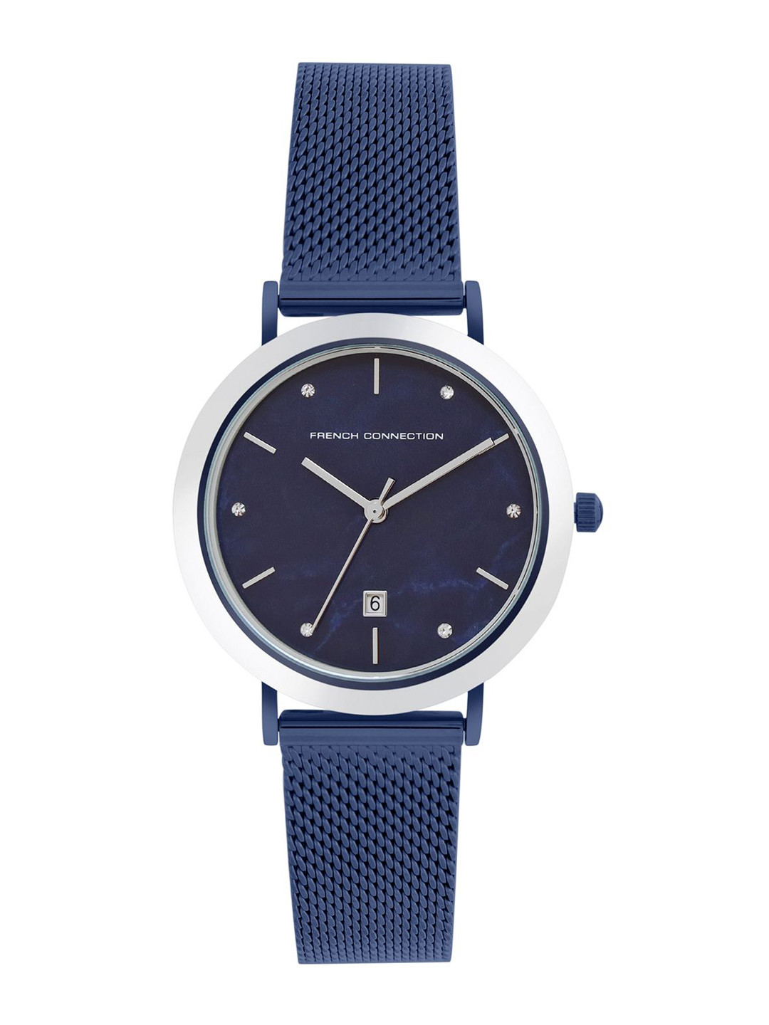 French Connection Women Alloy Dial & Stainless Steel Bracelet Strap Analogue Watch FCP51UM