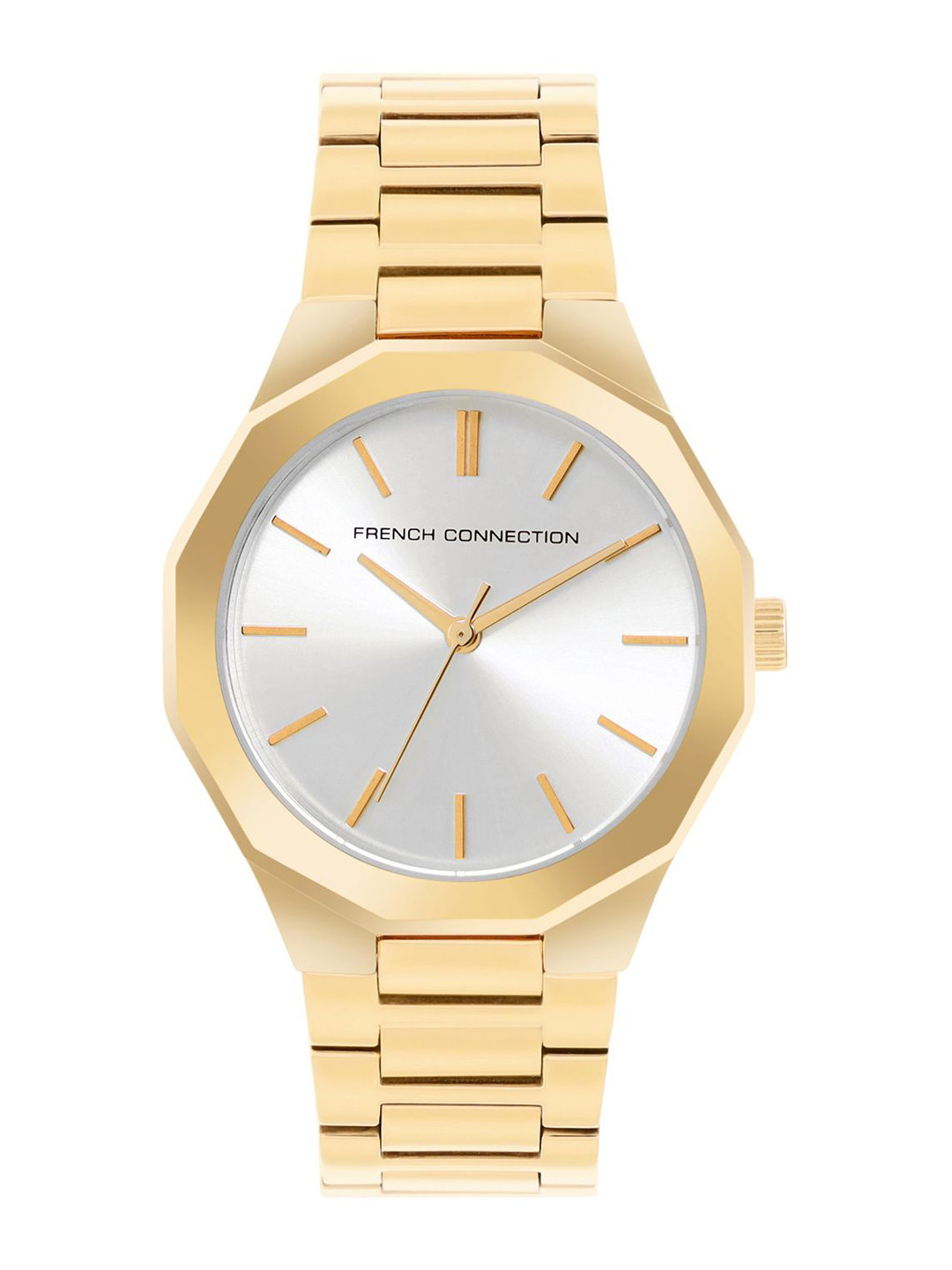 French Connection Women Alloy Dial & Stainless Steel Bracelet Strap Analogue Watch FCP49GM