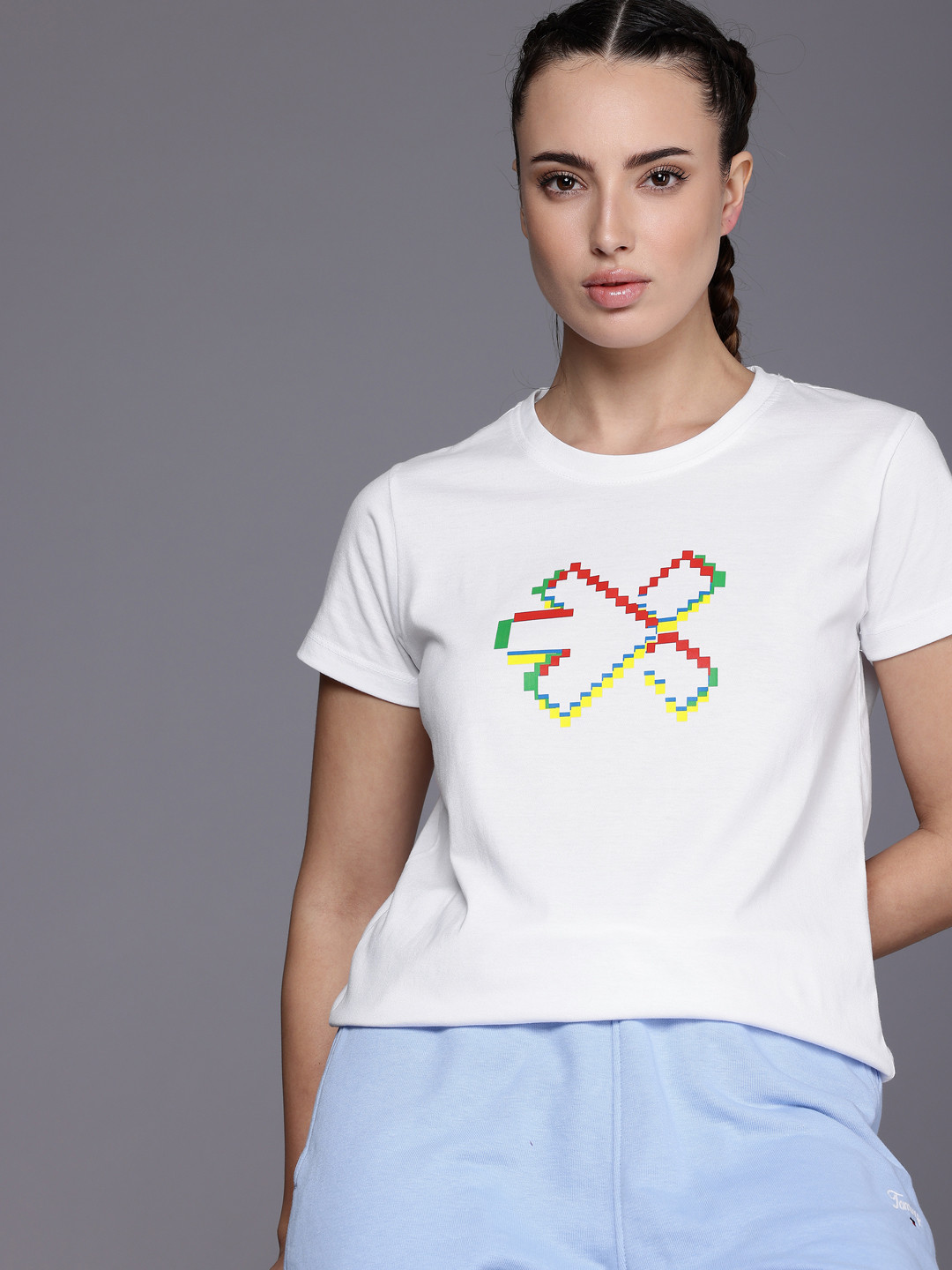 HRX by Hrithik Roshan Women Streetpulse Brand Logo Printed Lifestyle T-shirt