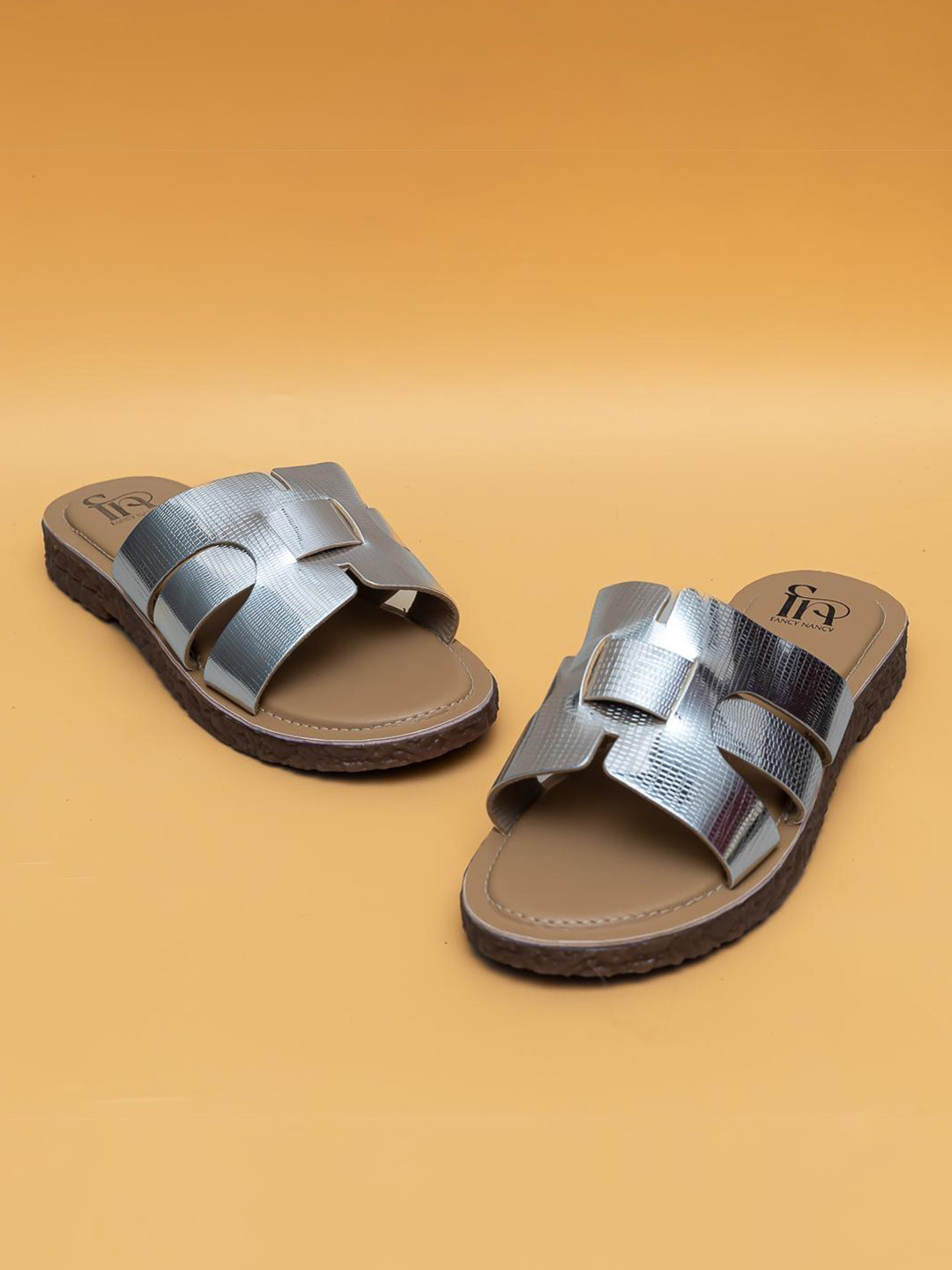 Fancy Nancy Women Open Toe Flats with Bows