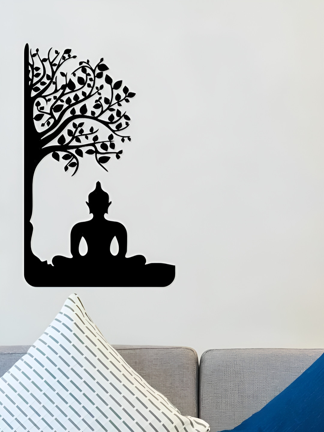 ARTROOMS Buddha Metal Ethnic Motifs Antique Hanging Hall Spiritual Wall Decor-25In