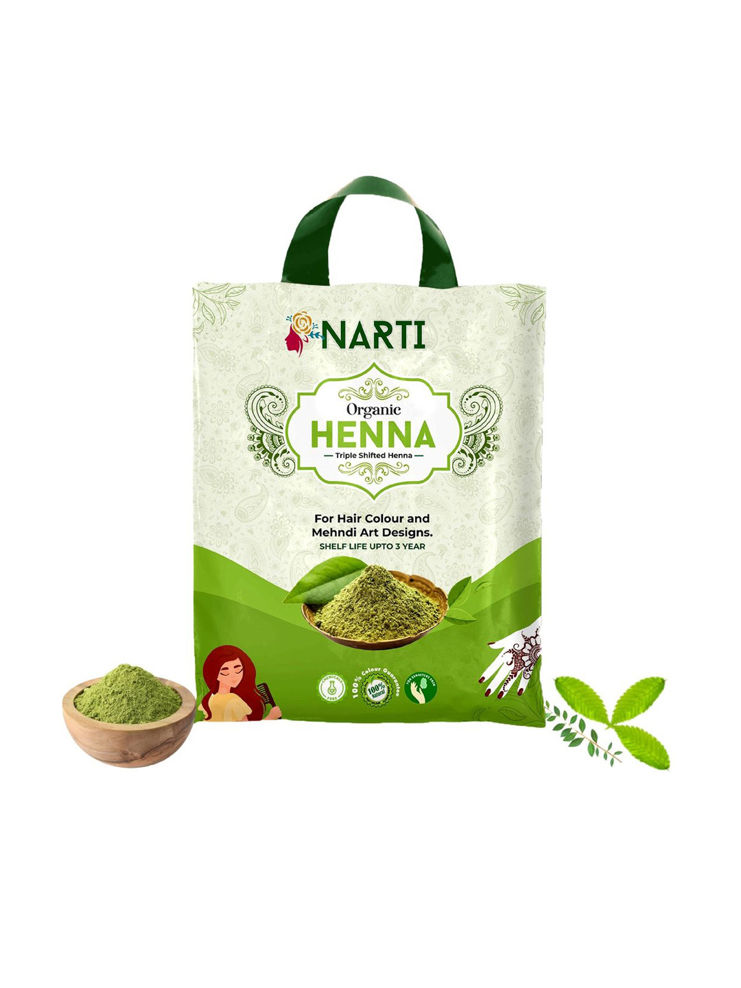 NARTI Rajasthani Heena Powder-500gm