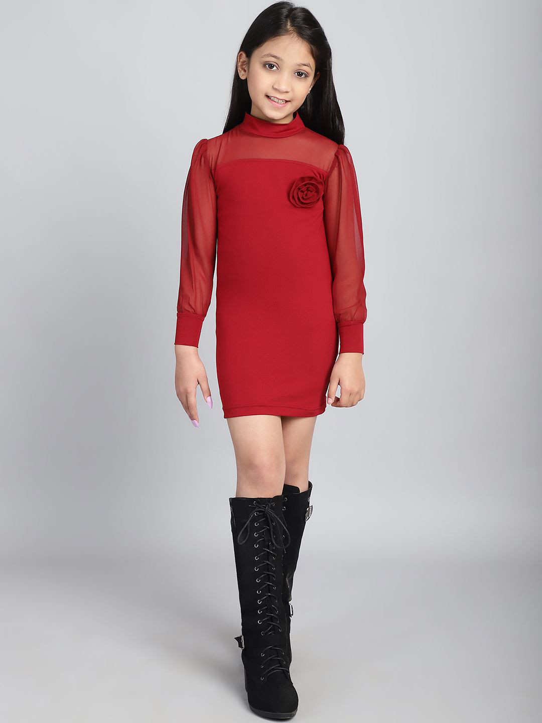 Baawri Girls Bodycon Mini Dress
