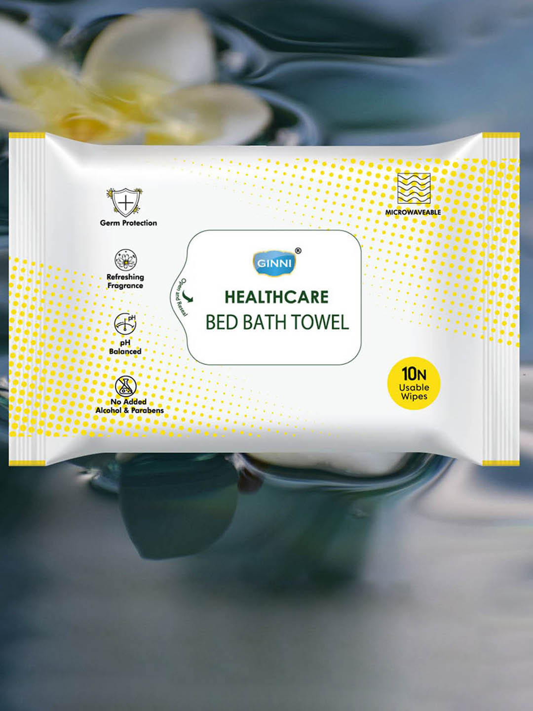 Ginni Set Of 7 Healthcare Bed Bath Towel - 10Pcs Each