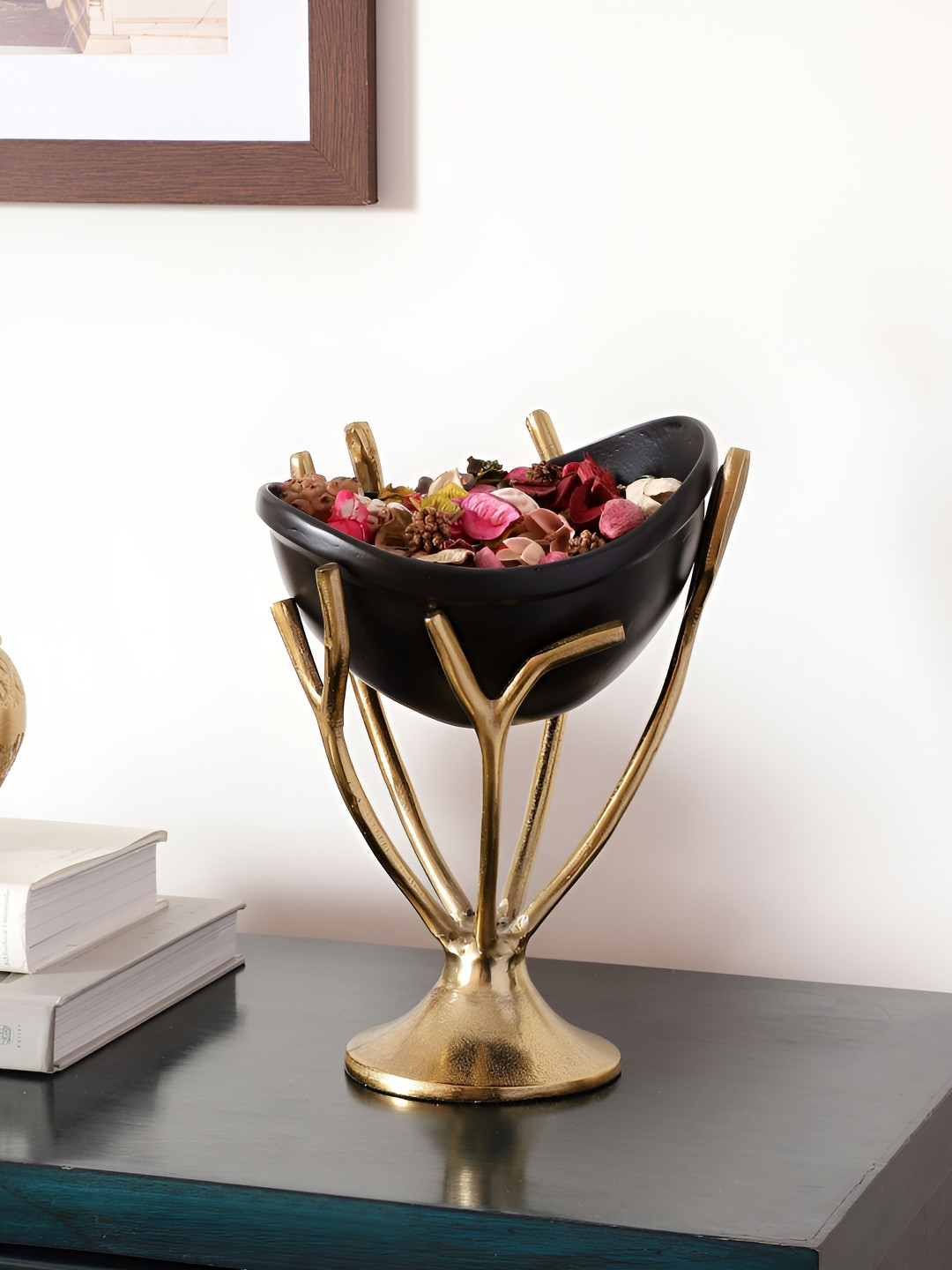 Decor de Maison Black Aluminum Decorative Bowl