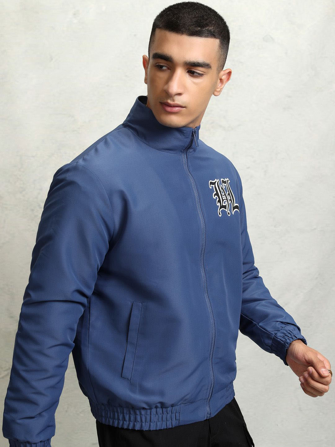 HIGHLANDER Men Sporty Jacket with Patchwork