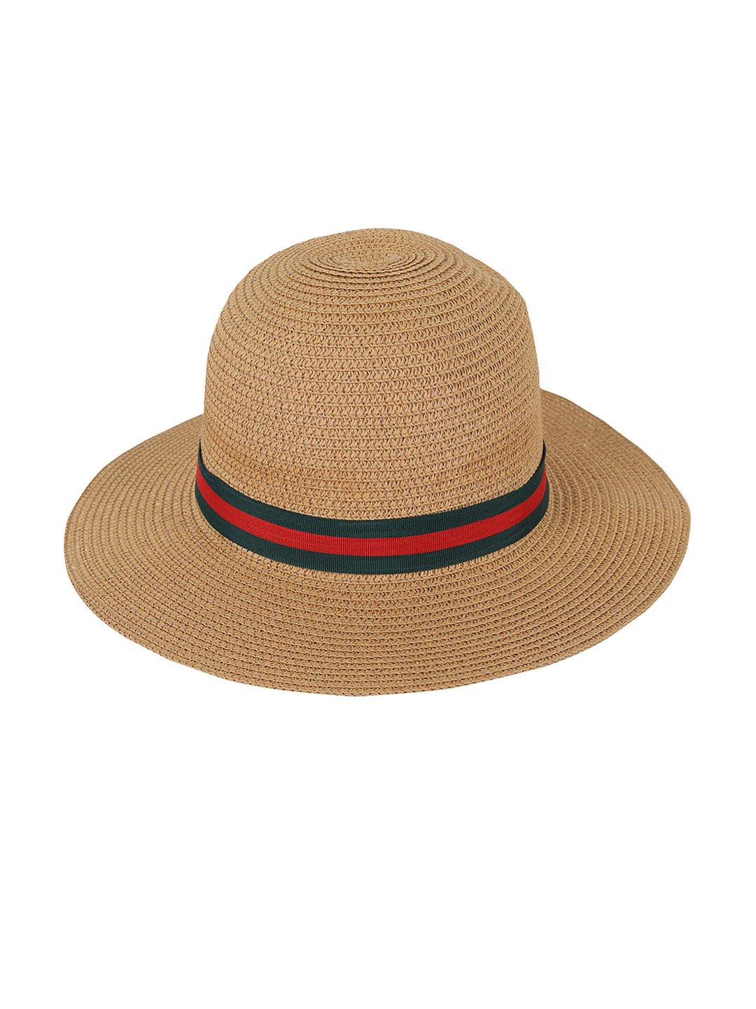 FabSeasons Unisex Brown Self Design Sun Hat