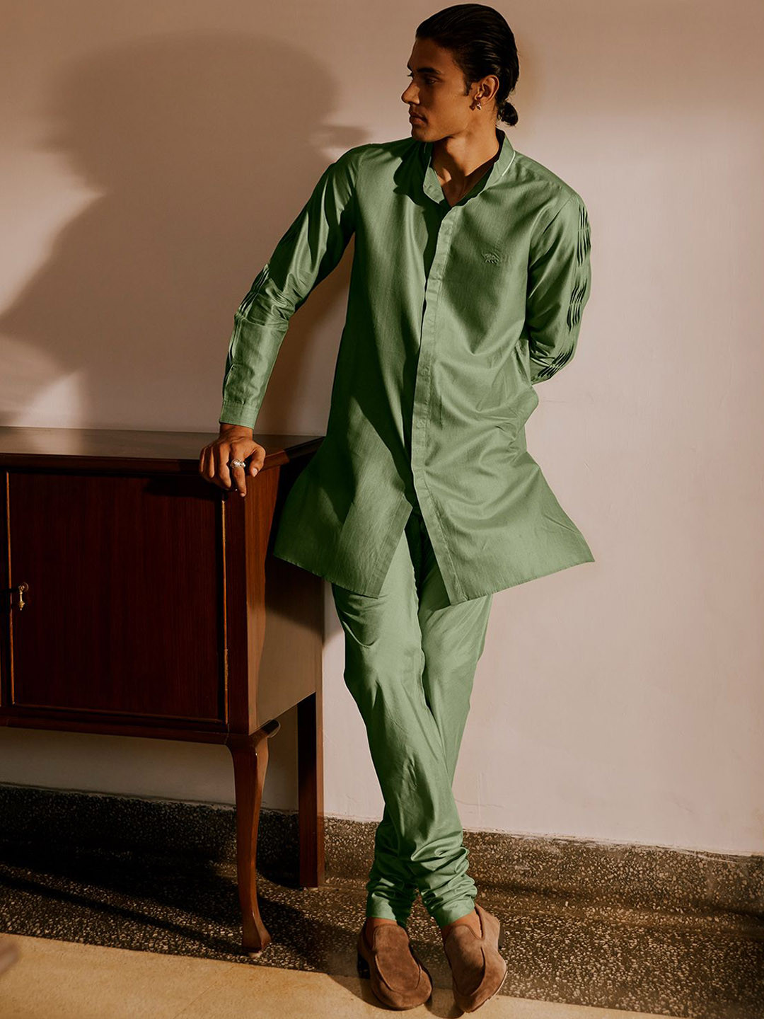 Andamen Men Silk Slim Fit Pyjamas