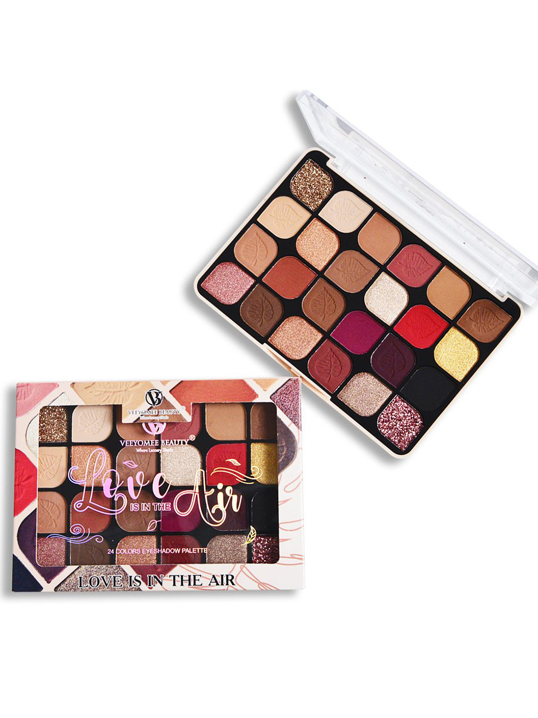 Adbeni Veeyomee Beauty 24 Color Highly Pigmented Eyeshadow Palette-21g-4