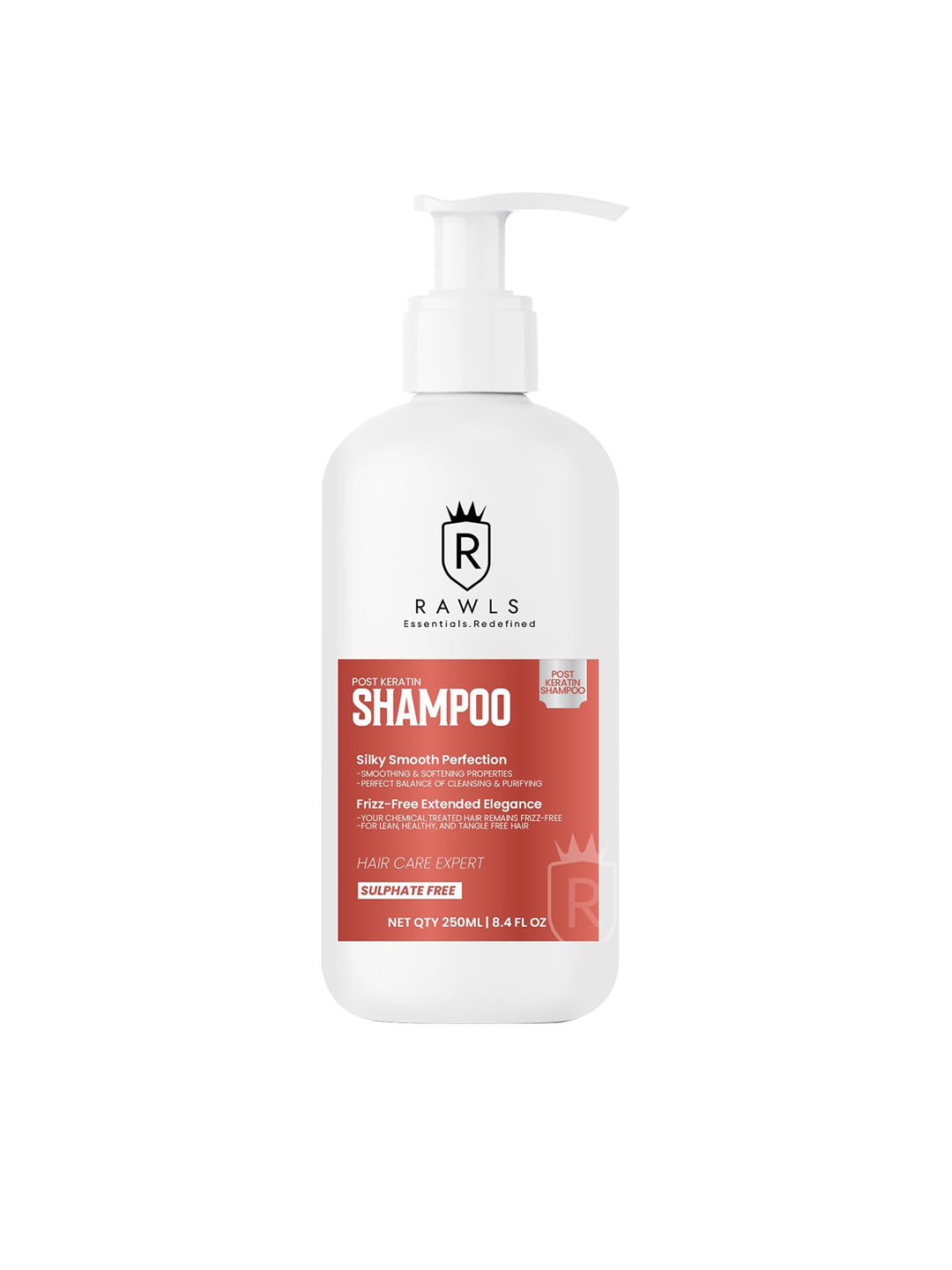 RAWLS Frizz-Free Hair Post Keratin Shampoo For Chemical-Treated Hair - 250ml