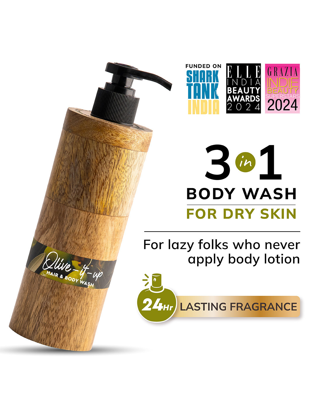 Mintree Organic Olive-It-Up Body Wash With Ceramide-300 ml