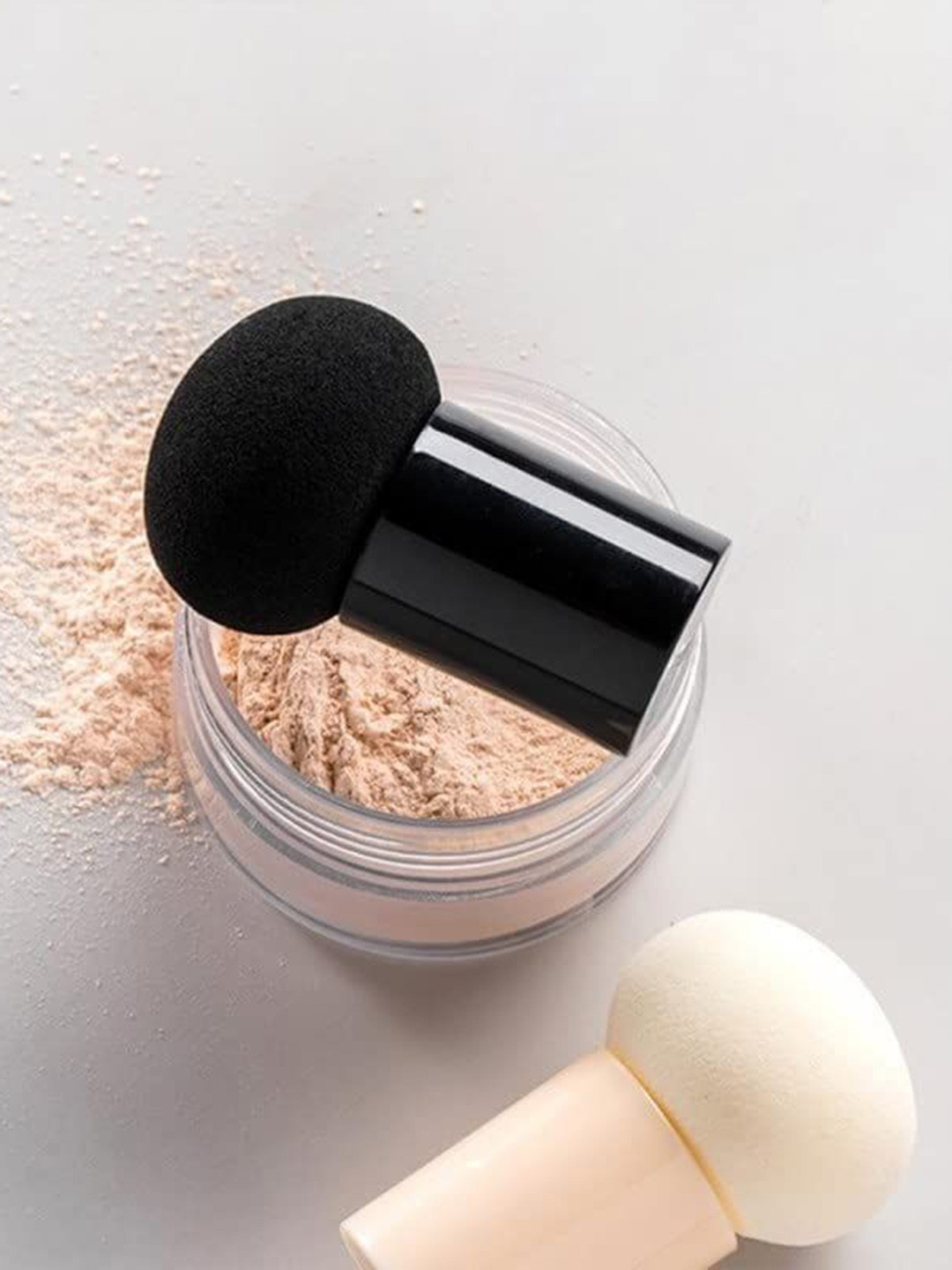Facejewel Set Of 3 Makeup Sponges With Mushroom Puff