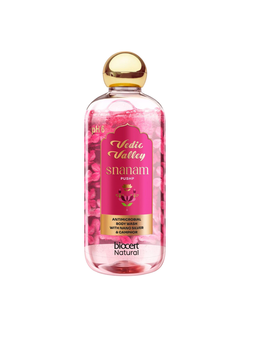 Vedic Valley Snanam Pushp Antimicrobial Body Wash with Nano Silver & Camphor - 300ml