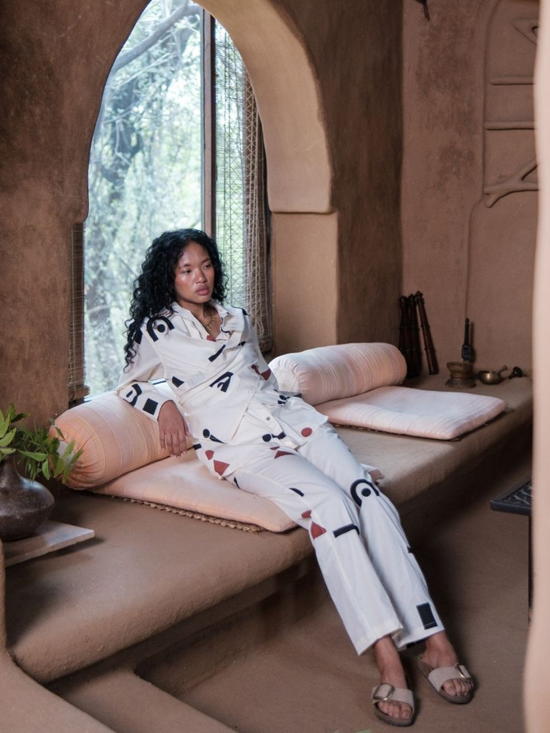 The Terra Tribe Floral Print Organic Cotton Top