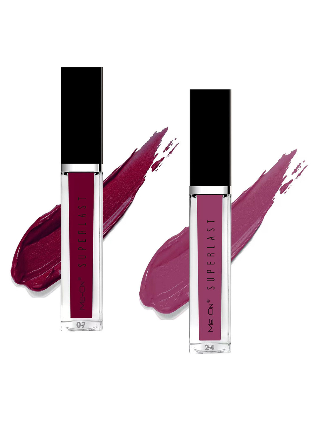 ME-ON Set of 2 Superlast Long Lasting Lip Gloss 6 ml each - Shades 07 & 24