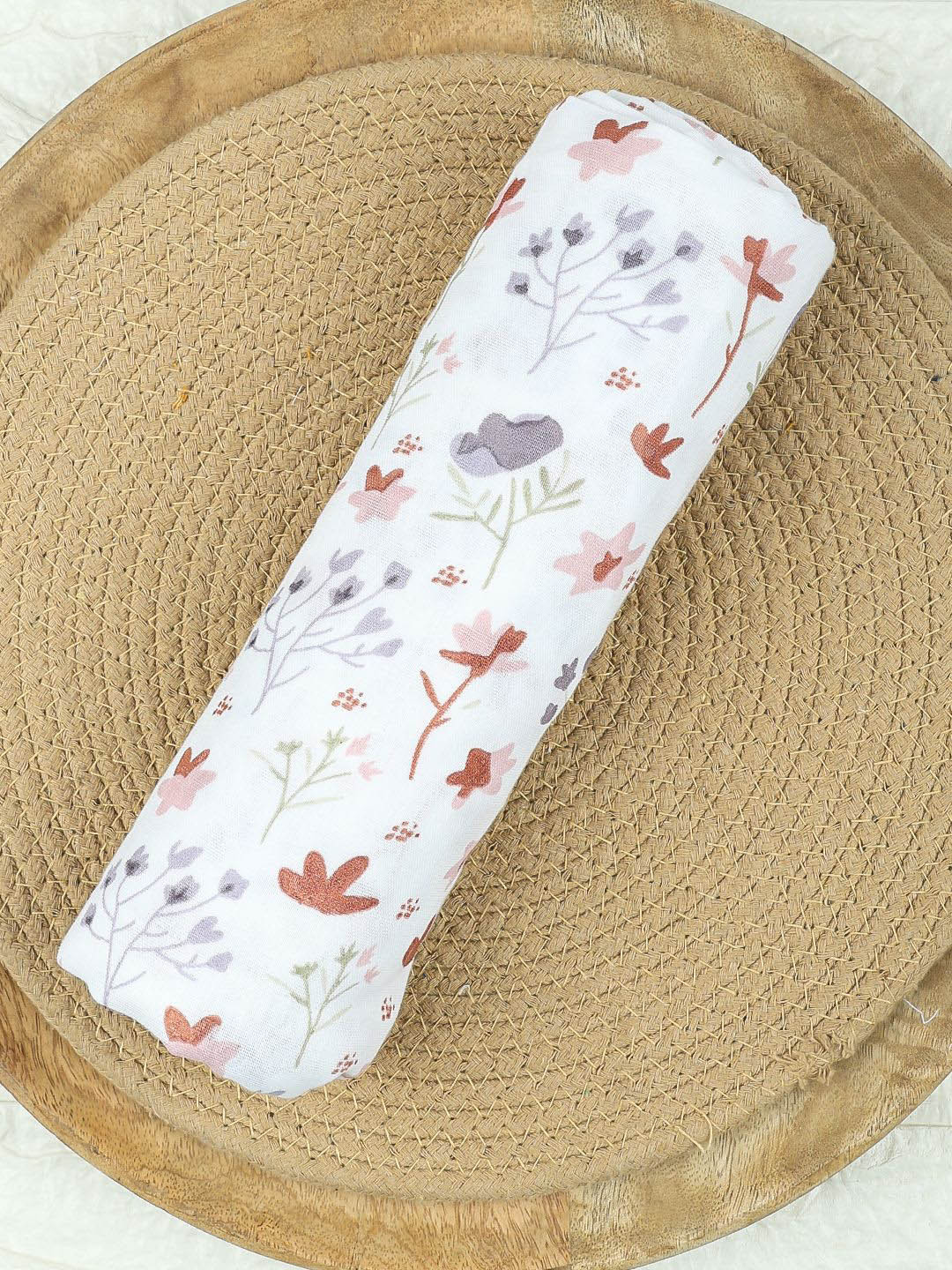 Moms Home Infants Printed Muslin Swaddle