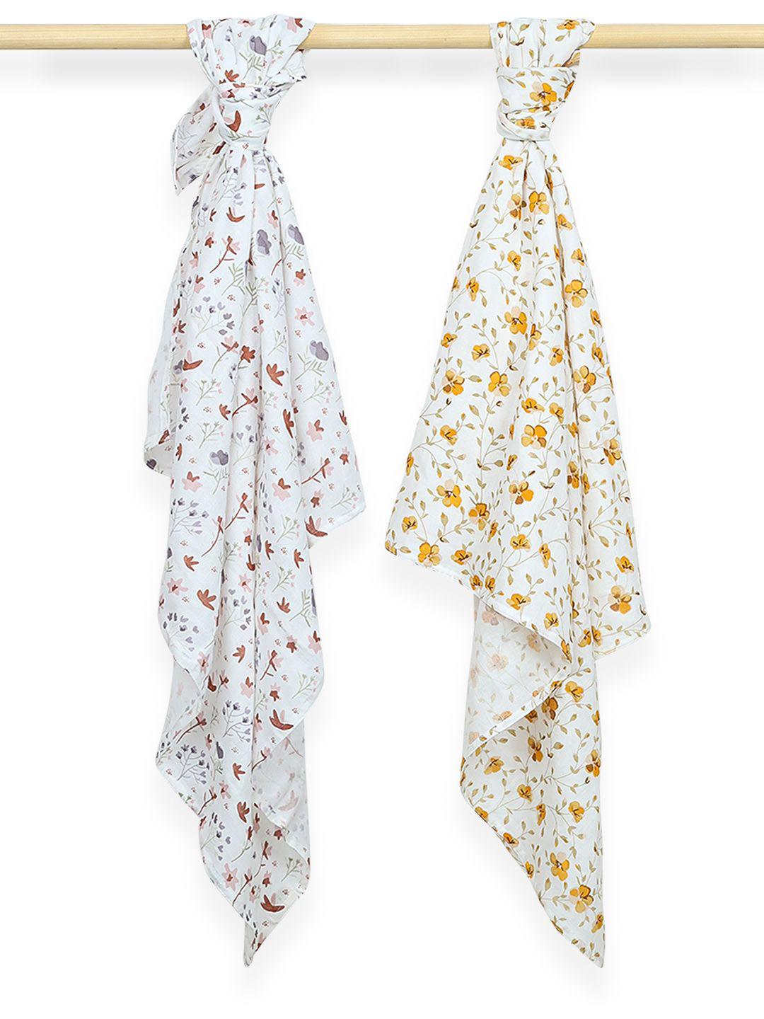 Moms Home Set Of 2 Baby Muslin Swaddle