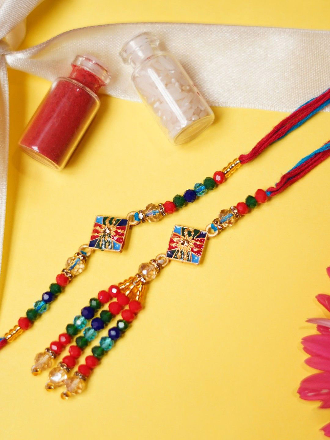 ADIVA Bhaiya Bhabhi Lumba Rakhi